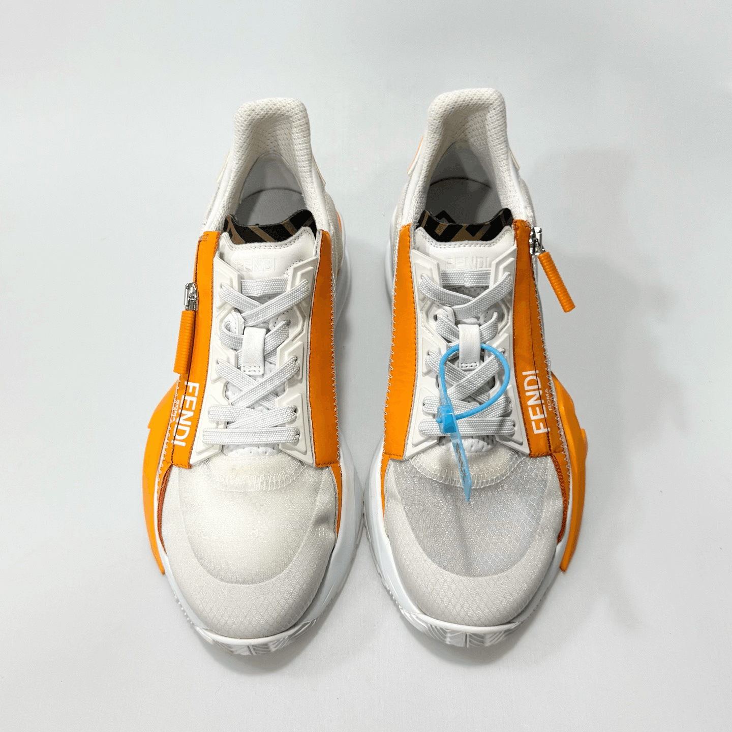 Fendi Fendi White Orange Casual Shoes Size US 6 / IT 36 - 4 Thumbnail