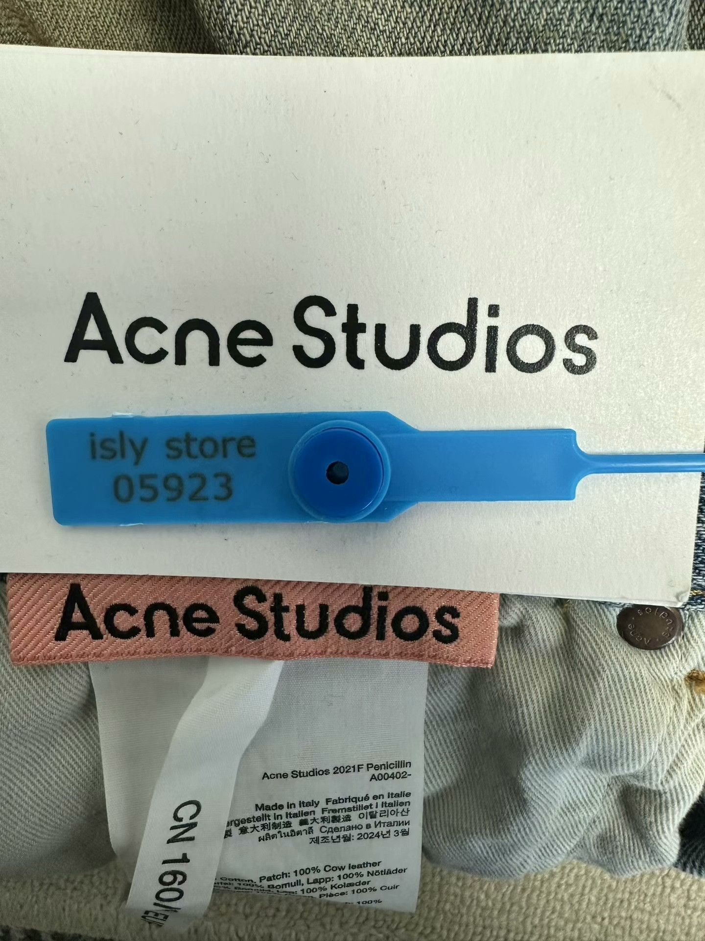Acne Studios Acne Ripped Detail Cotton Jeans Size 25" / US 0 / IT 36 - 4 Thumbnail