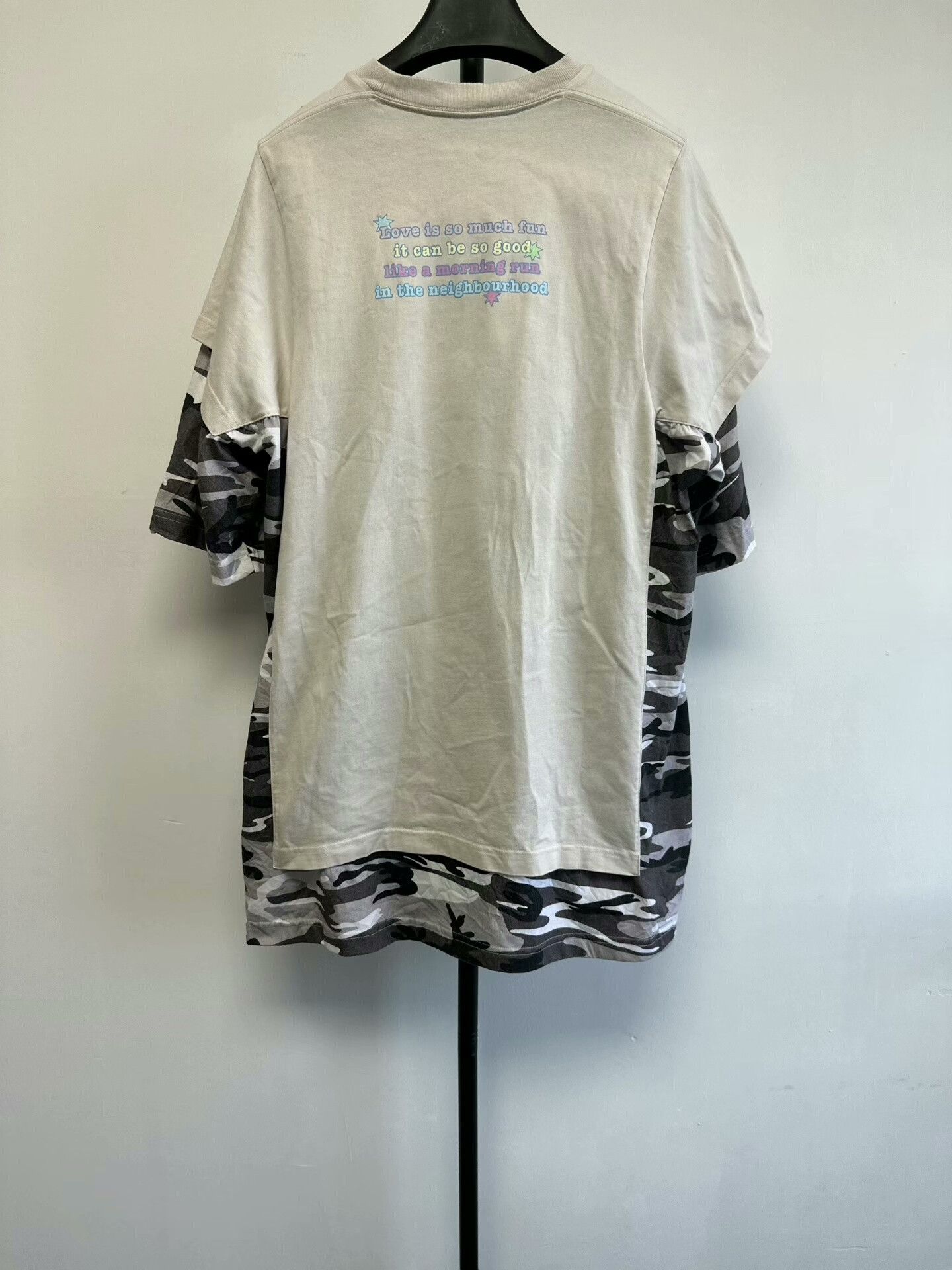 Balenciaga Balenciaga Vintage Double-Layer Short-Sleeve T-Shirt Size XS / US 0-2 / IT 36-38 - 2 Thumbnail