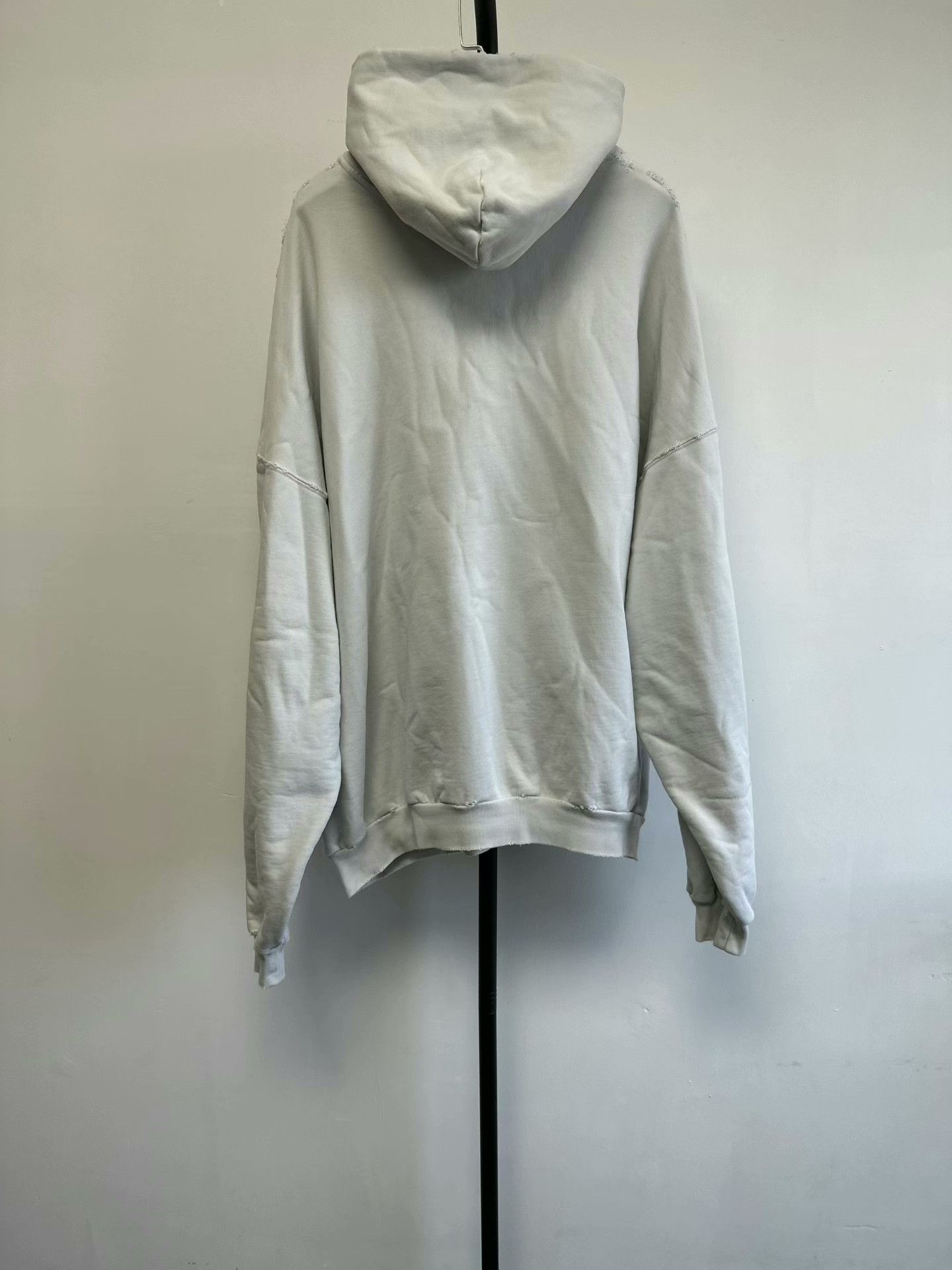 Balenciaga Balenciaga Logo Print Hooded Sweatshirt Size XXS / US 00 / IT 34 - 2 Thumbnail