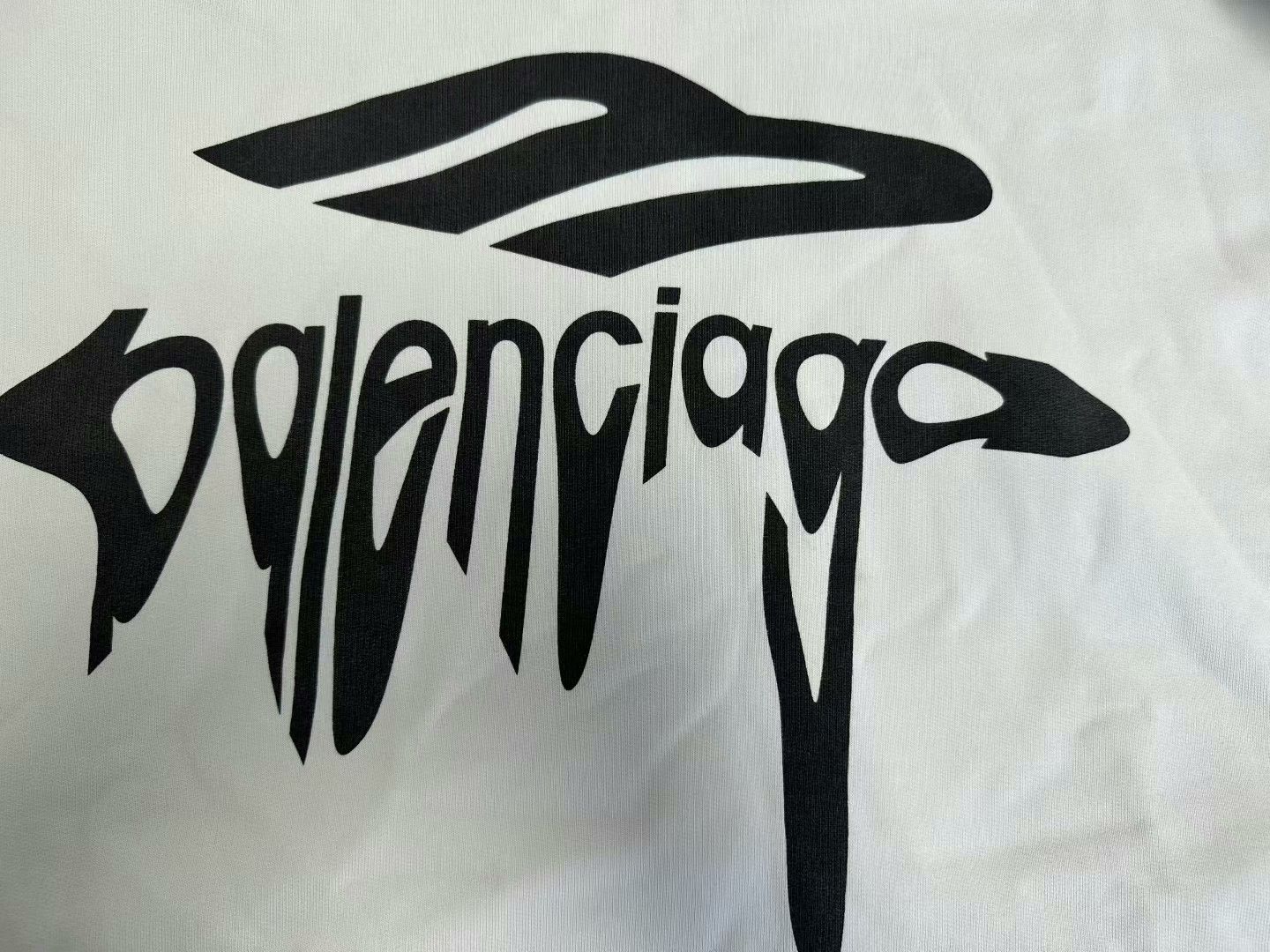 Balenciaga Balenciaga Logo Print Hooded Sweatshirt Size XXS / US 00 / IT 34 - 3 Thumbnail