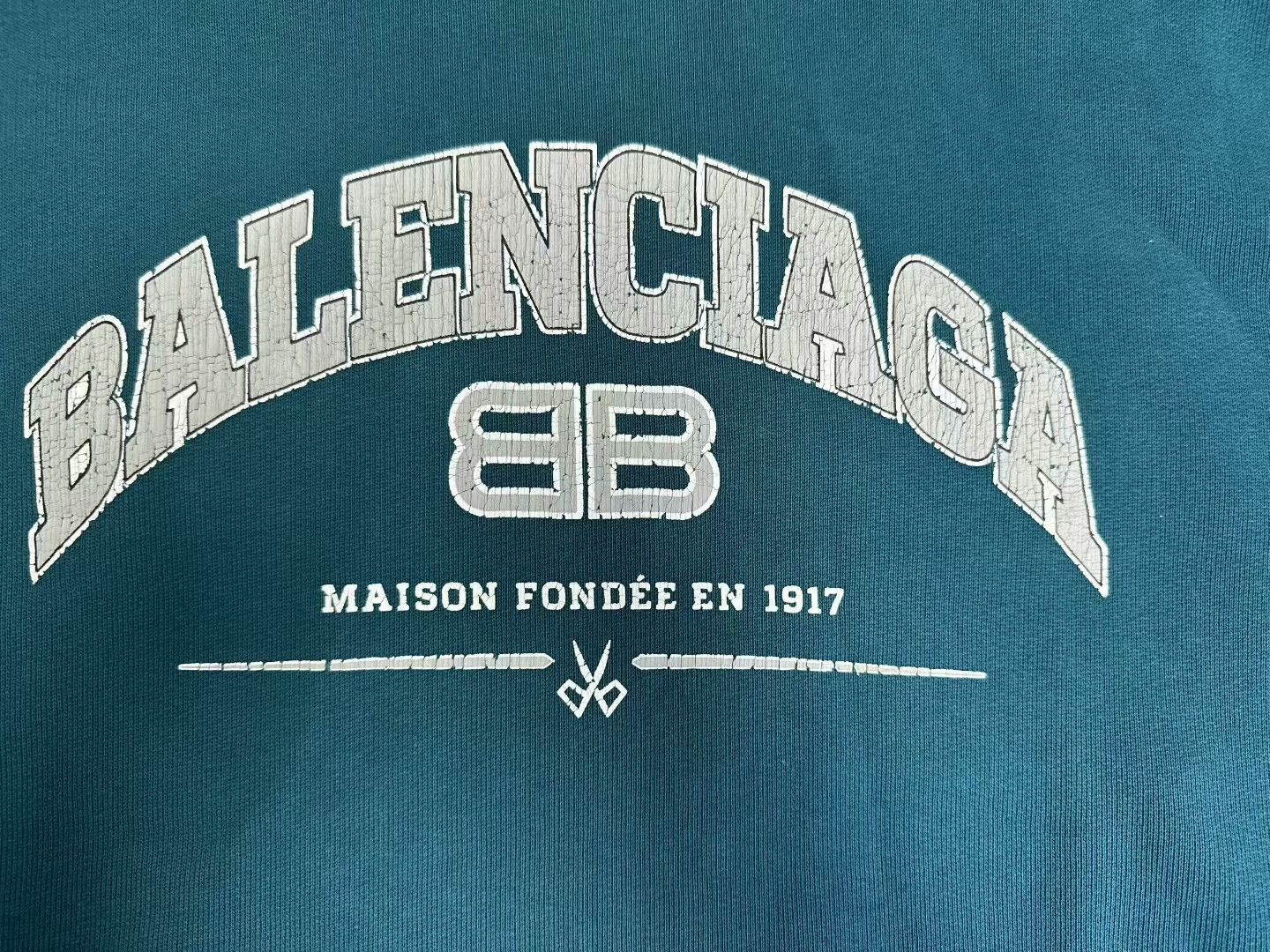 Balenciaga Balenciaga Logo Hooded Long Sleeve Sweatshirt Size M / US 6-8 / IT 42-44 - 3 Thumbnail