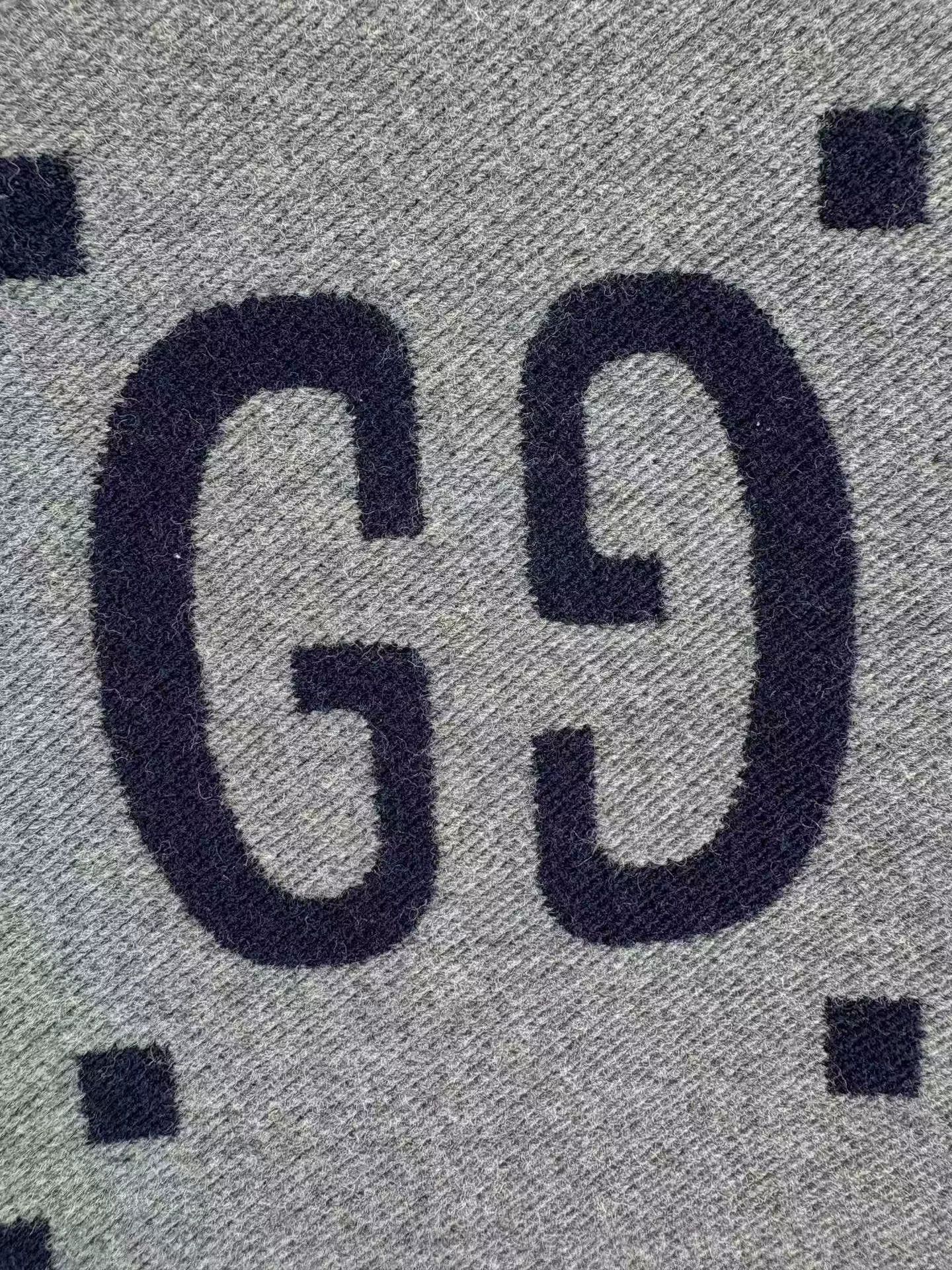 Gucci Gucci Double G Logo Wool Scarf Size ONE SIZE - 3 Thumbnail