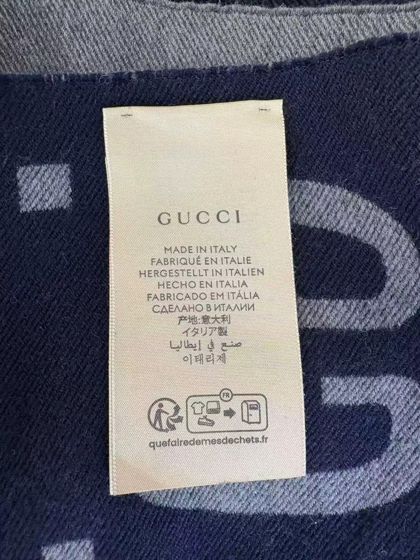 Gucci Gucci Double G Logo Wool Scarf Size ONE SIZE - 5 Thumbnail
