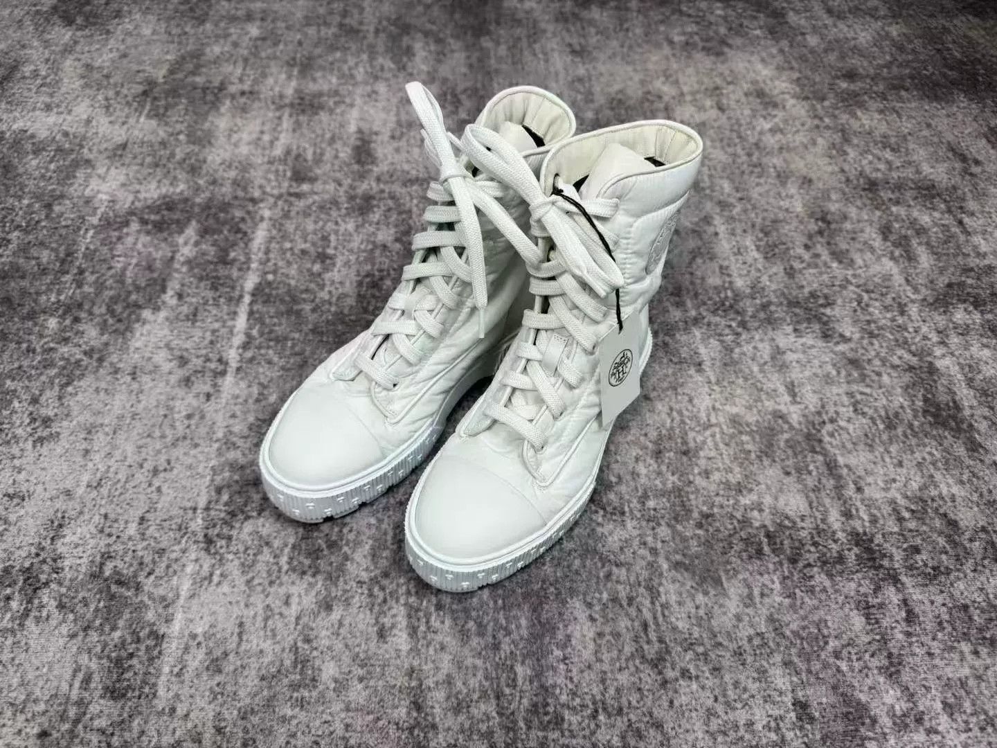 Hermes HERMES White High-Top Snow Boots Size US 4.5 / IT 34.5 - 2 Thumbnail
