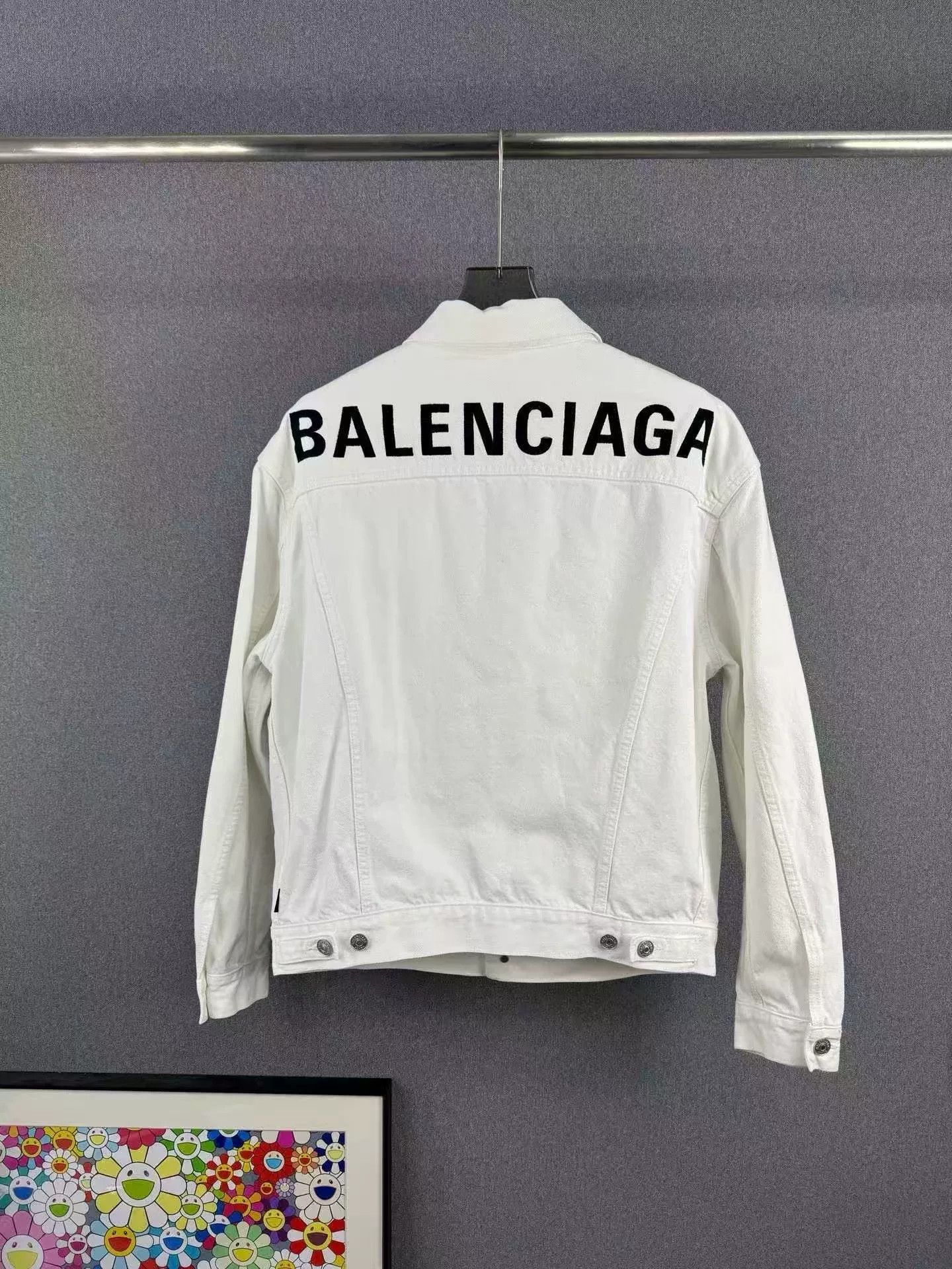 Balenciaga Balenciaga Back Letter Denim Jacket Size XXS / US 00 / IT 34 - 2 Thumbnail