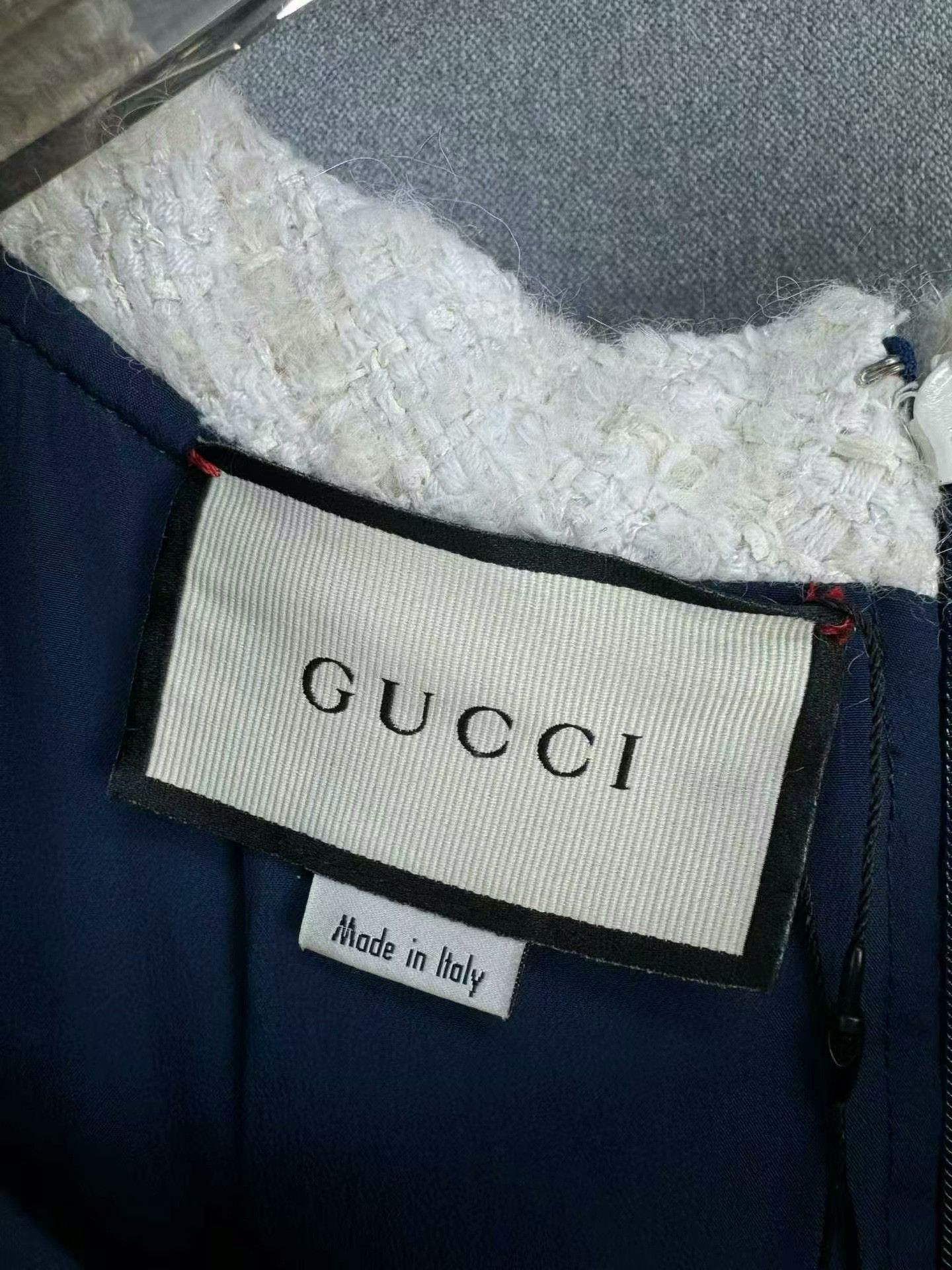 Gucci Gucci Bow Crystal Buckle Tweed Dress Size XS / US 0-2 / IT 36-38 - 4 Thumbnail