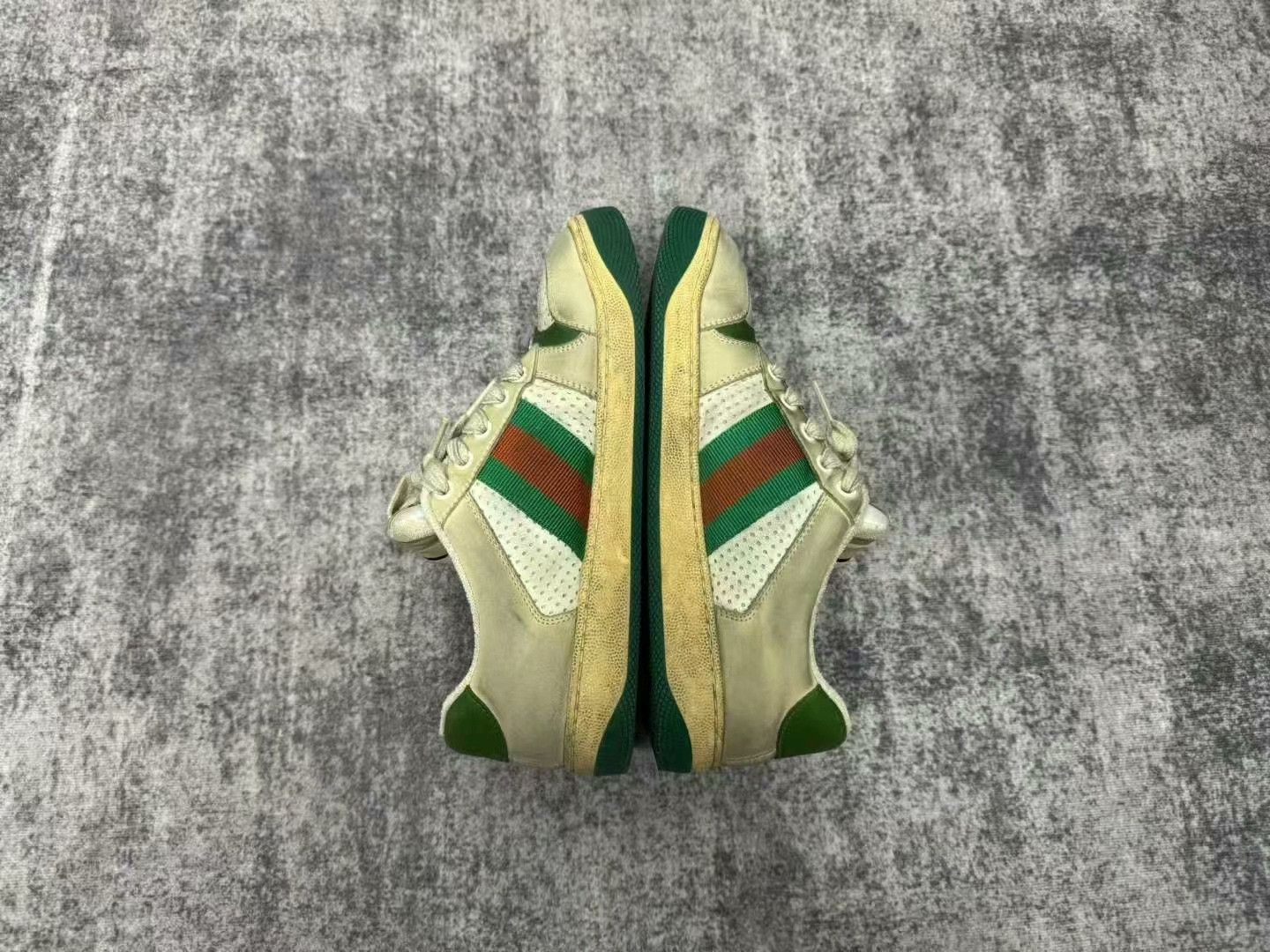 Gucci Gucci Red Green Dirty Sneakers Size US 5.5 / IT 35.5 - 4 Thumbnail