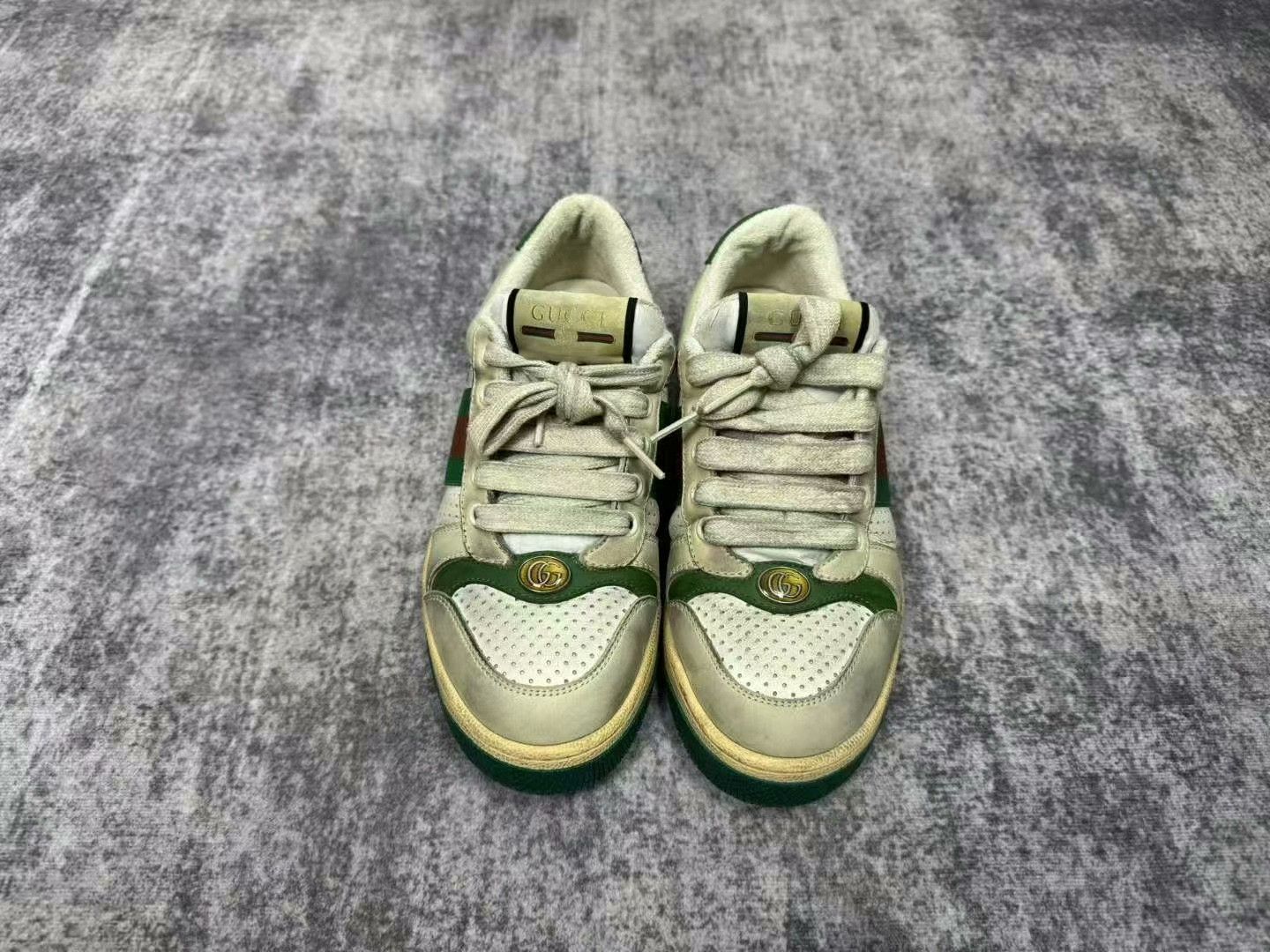 Gucci Gucci Red Green Dirty Sneakers Size US 5.5 / IT 35.5 - 2 Thumbnail