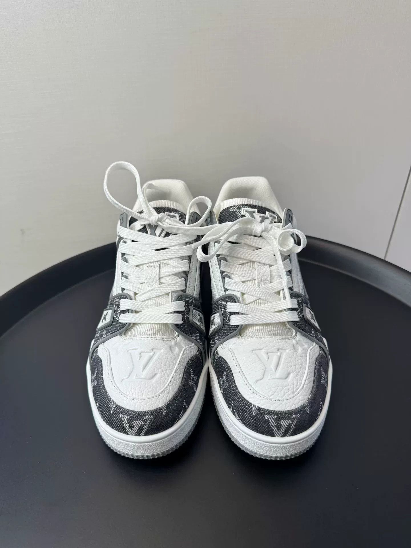 Louis Vuitton Louis Vuitton Gray Denim Trainer Sneakers Size US 6.5 / IT 36.5 - 3 Thumbnail