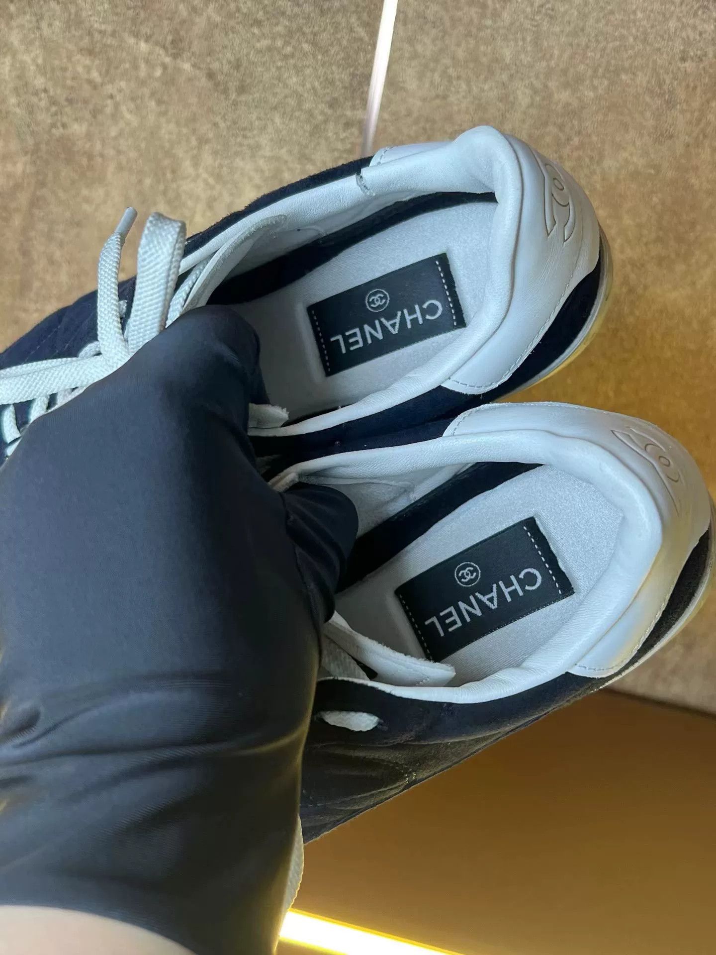 Chanel Chanel Navy German Training Shoes Size US 9 / IT 39 - 7 Thumbnail