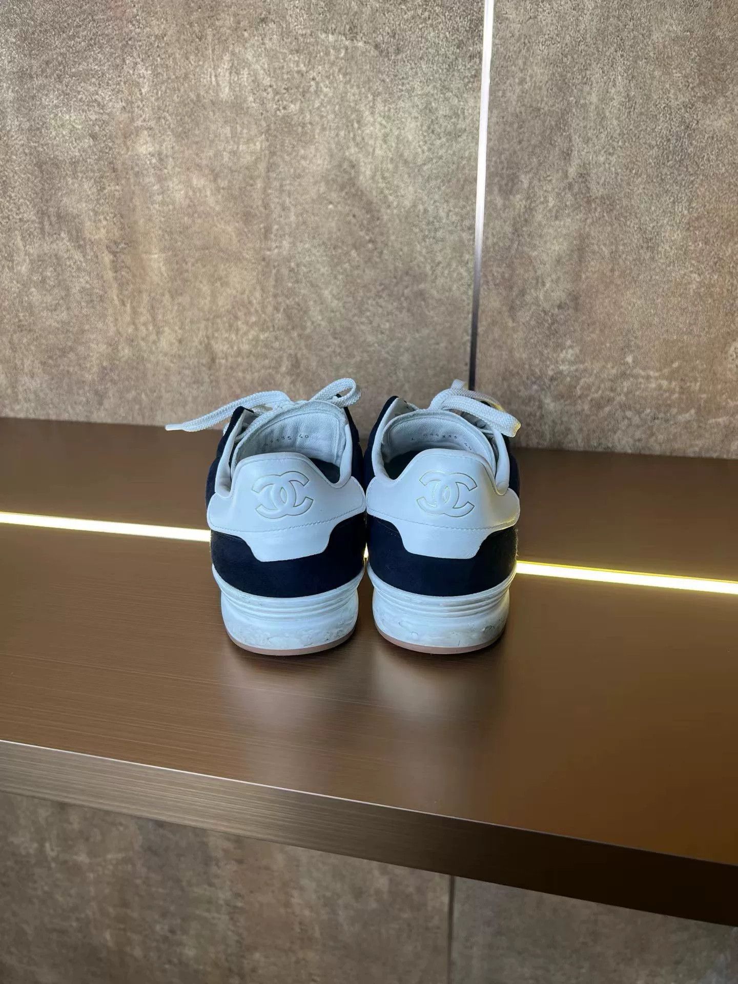 Chanel Chanel Navy German Training Shoes Size US 9 / IT 39 - 5 Thumbnail