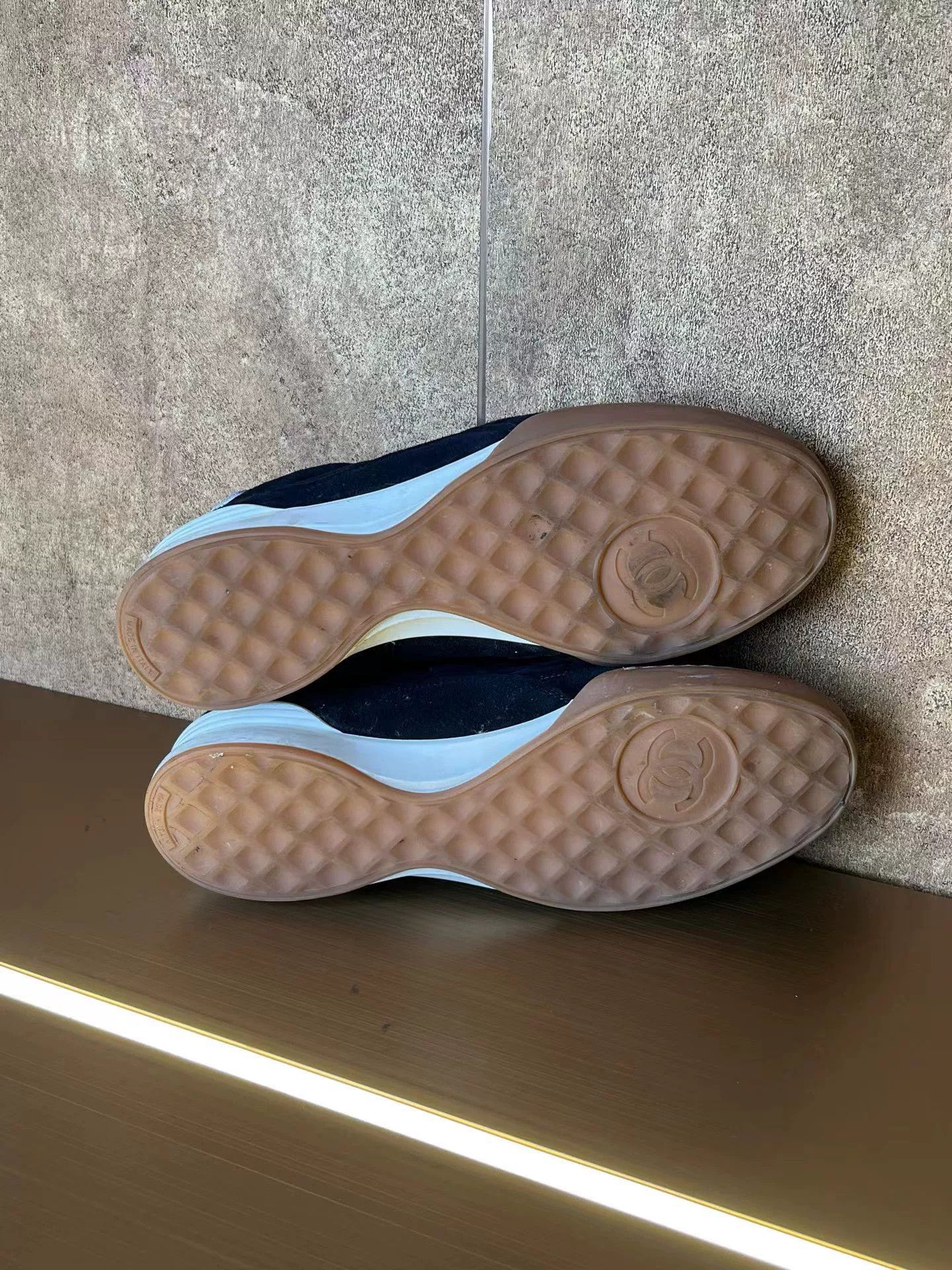 Chanel Chanel Navy German Training Shoes Size US 9 / IT 39 - 9 Thumbnail