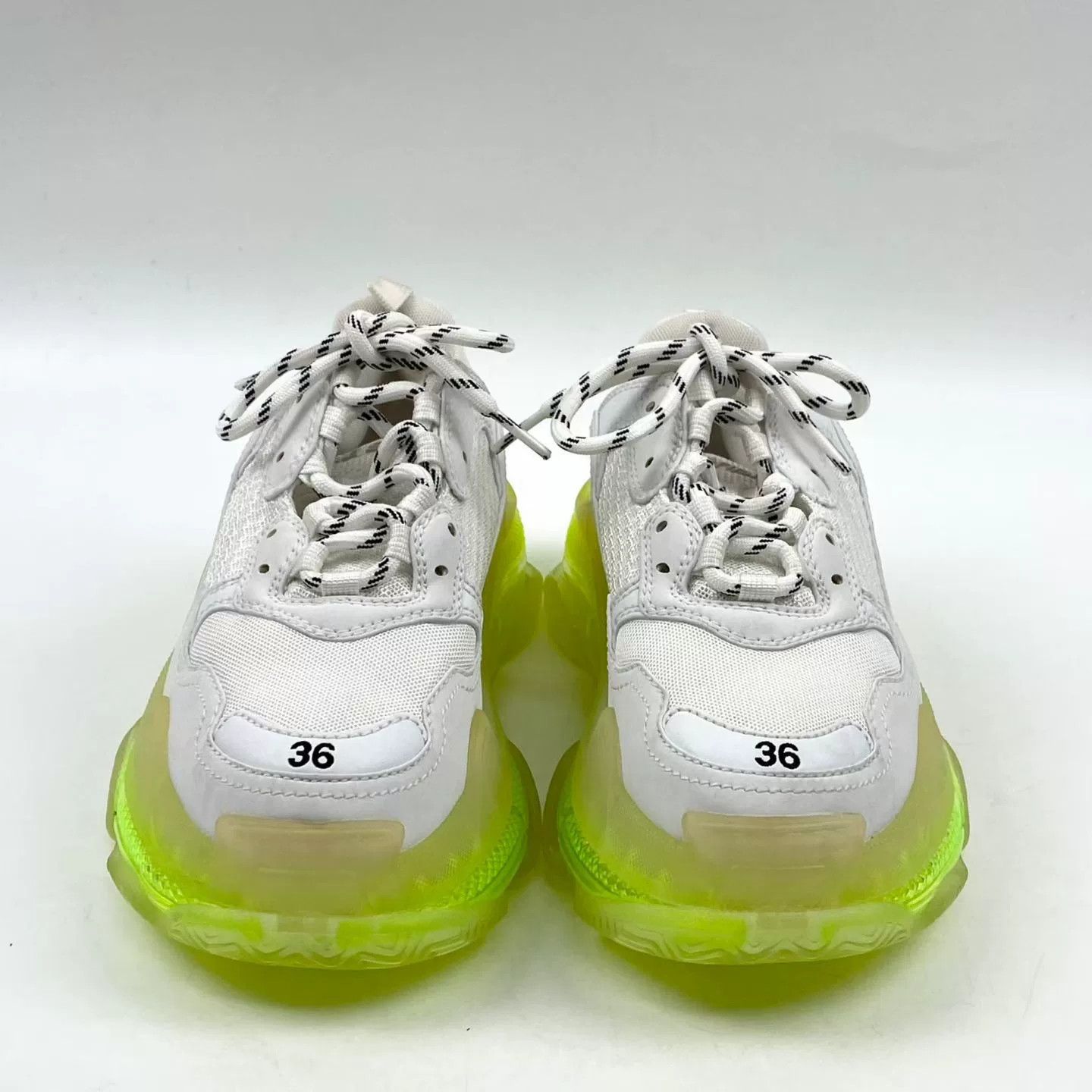 Balenciaga Balenciaga Triple S Neon Green Sole Size US 5 / IT 35 - 2 Thumbnail