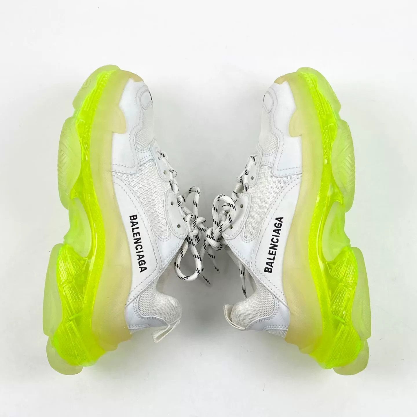 Balenciaga Balenciaga Triple S Neon Green Sole Size US 5 / IT 35 - 3 Thumbnail