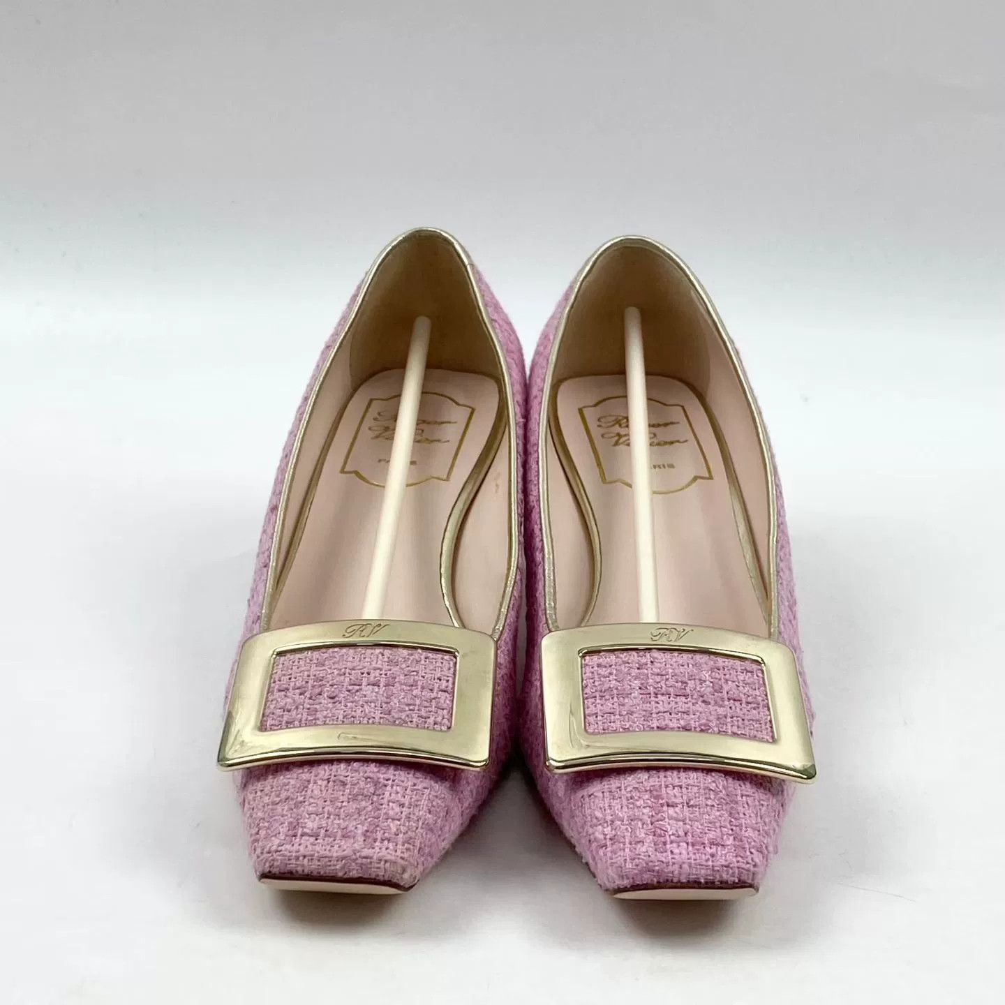 Roger Vivier RV Pink Women's Shoes Size 37 Size US 6 / IT 36 - 2 Thumbnail