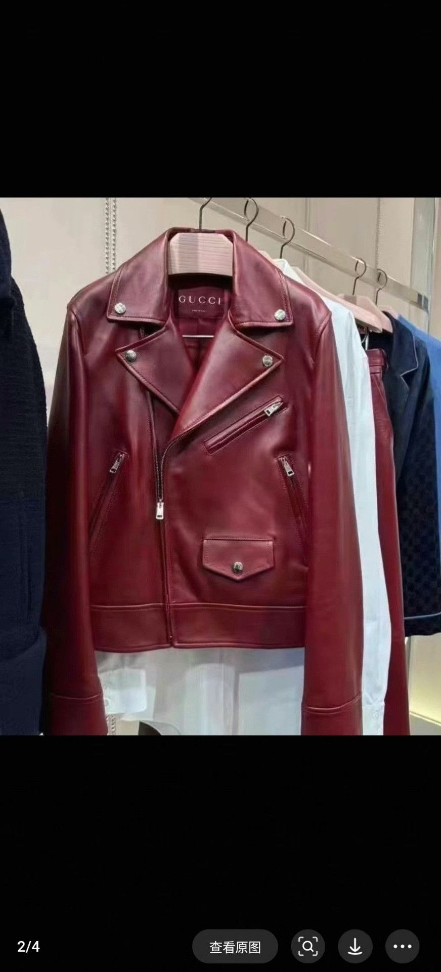 Gucci Gucci 26SS Women's Leather Jacket Size M / US 6-8 / IT 42-44 - 4 Thumbnail