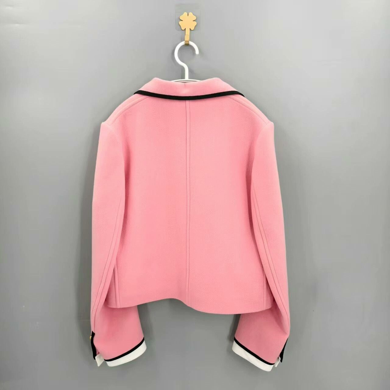 Miu Miu MiuMiu Rose Pink Wool Blazer Size M / US 6-8 / IT 42-44 - 2 Thumbnail
