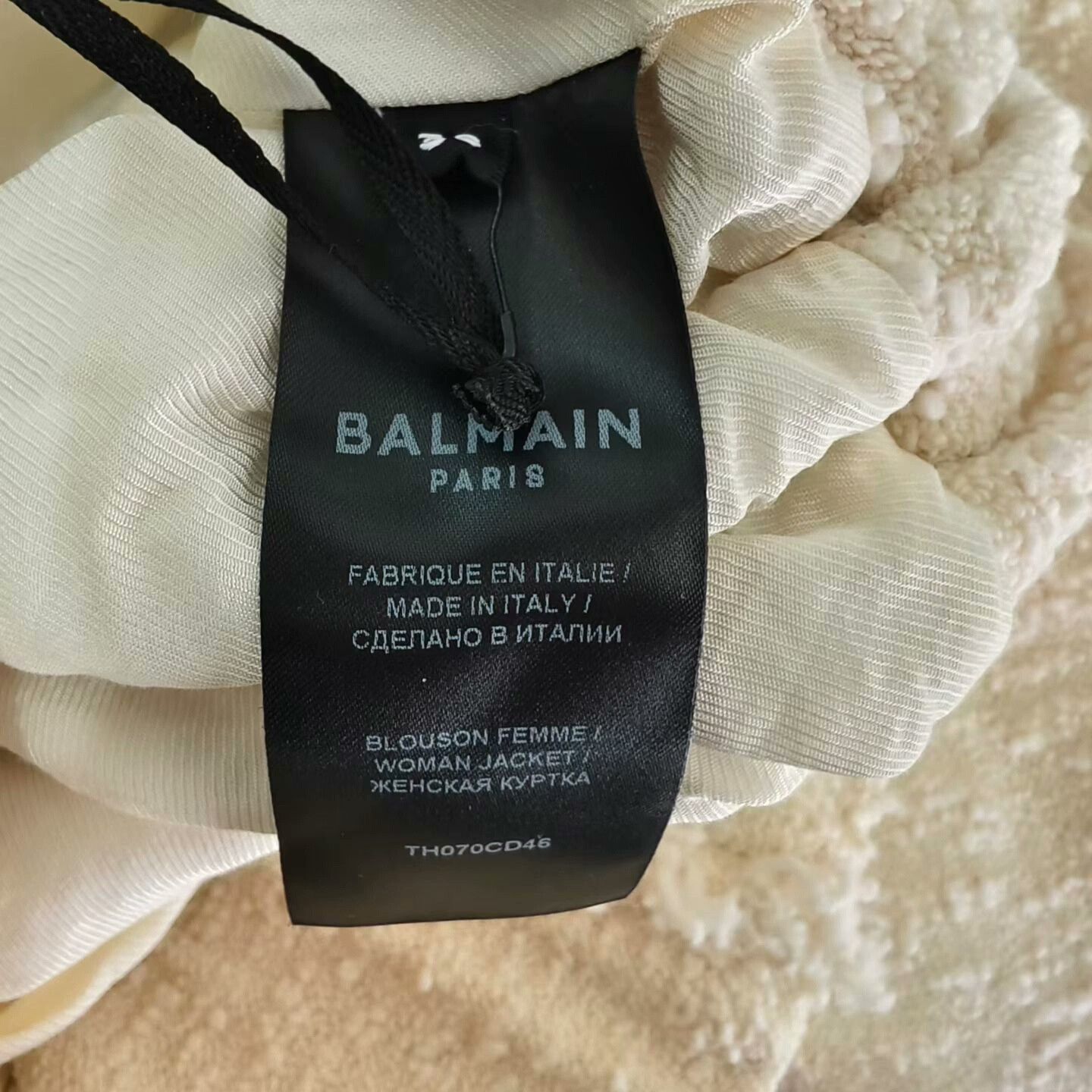 Balmain Balmain White Knit Coat Size S / US 4 / IT 40 - 5 Thumbnail
