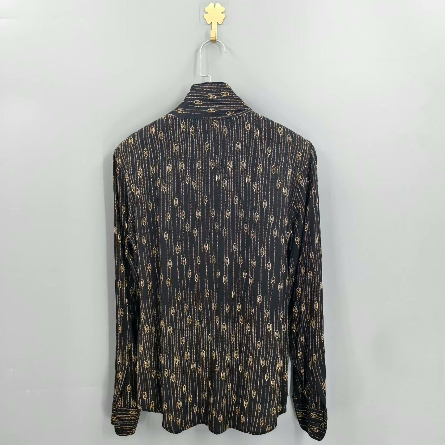 Celine Celine All-Over Logo Long-Sleeve Shirt Size XS / US 0-2 / IT 36-38 - 2 Thumbnail