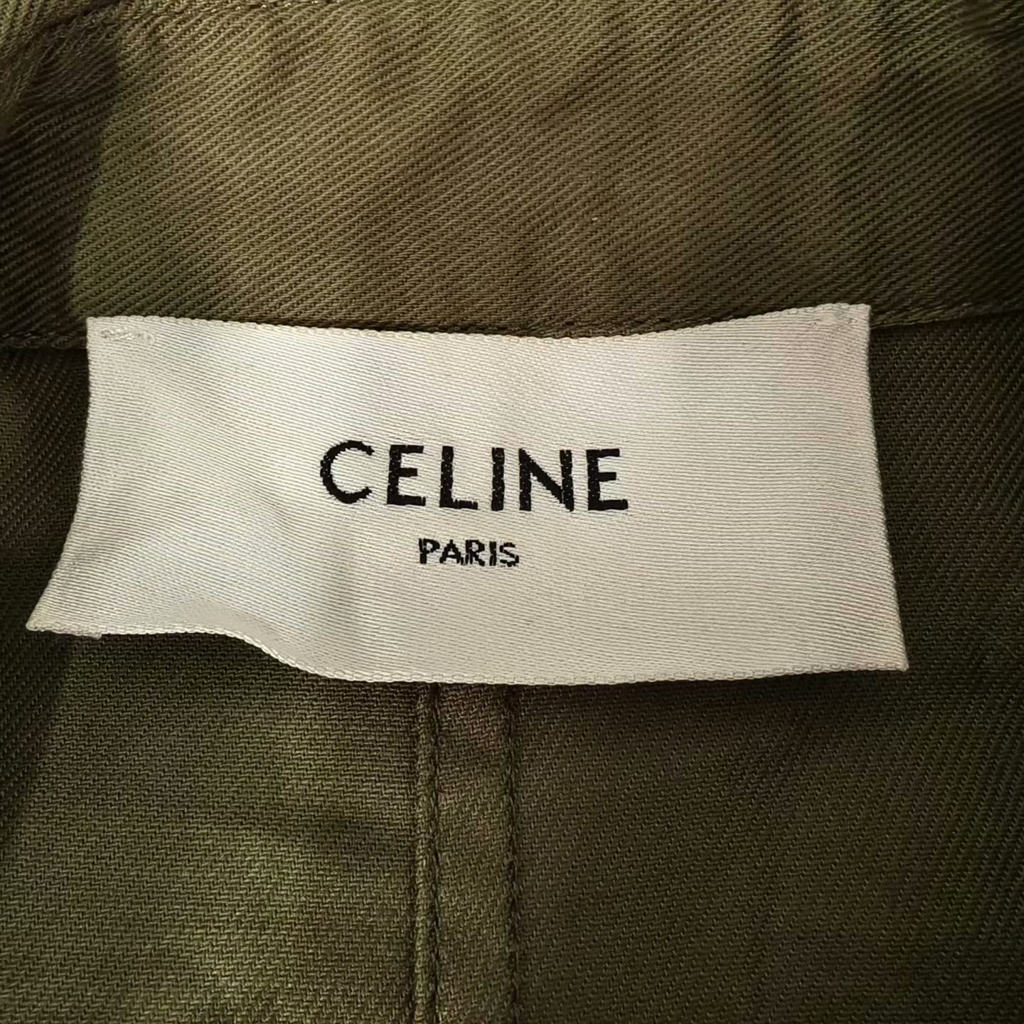 Celine Celine Military Green Cargo Dress Size XXS / US 00 / IT 34 - 4 Thumbnail