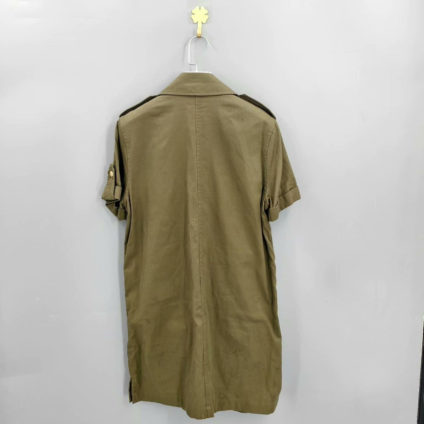 Celine Celine Military Green Cargo Dress Size XXS / US 00 / IT 34 - 2 Thumbnail