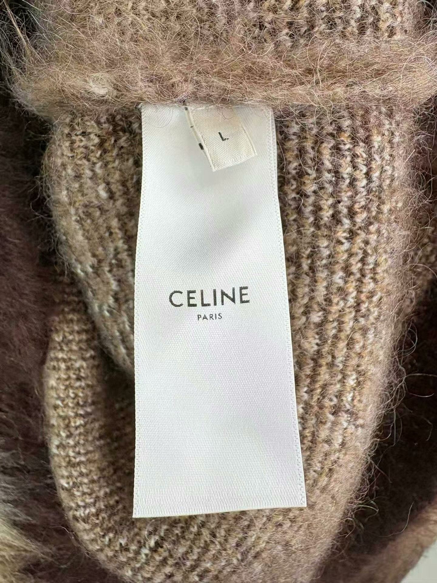Celine Celine Mohair Gradient Sweater Size L / US 10 / IT 46 - 4 Thumbnail