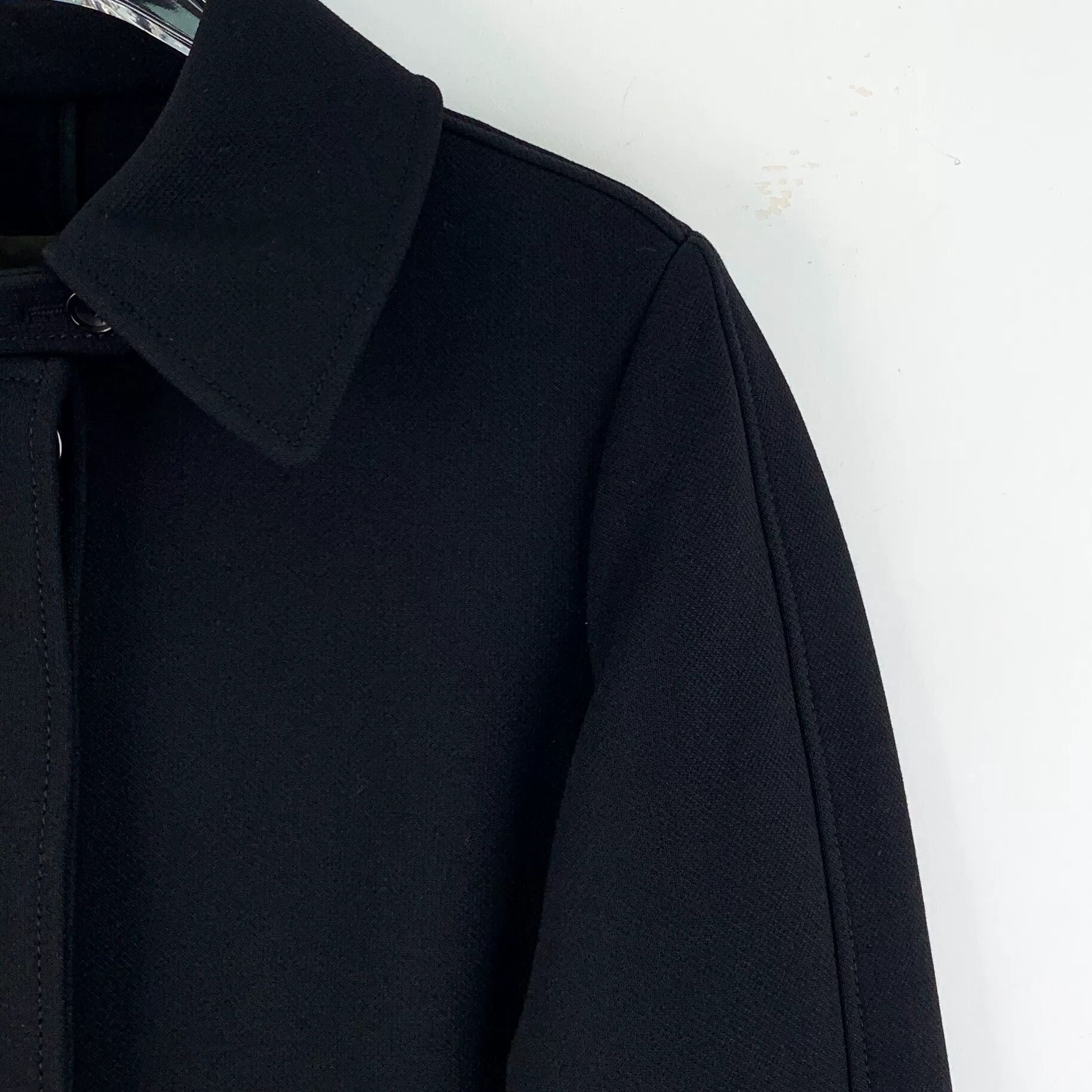 Louis Vuitton Louis Vuitton Black Lapel Long Coat Size 36 Size XS / US 0-2 / IT 36-38 - 4 Thumbnail