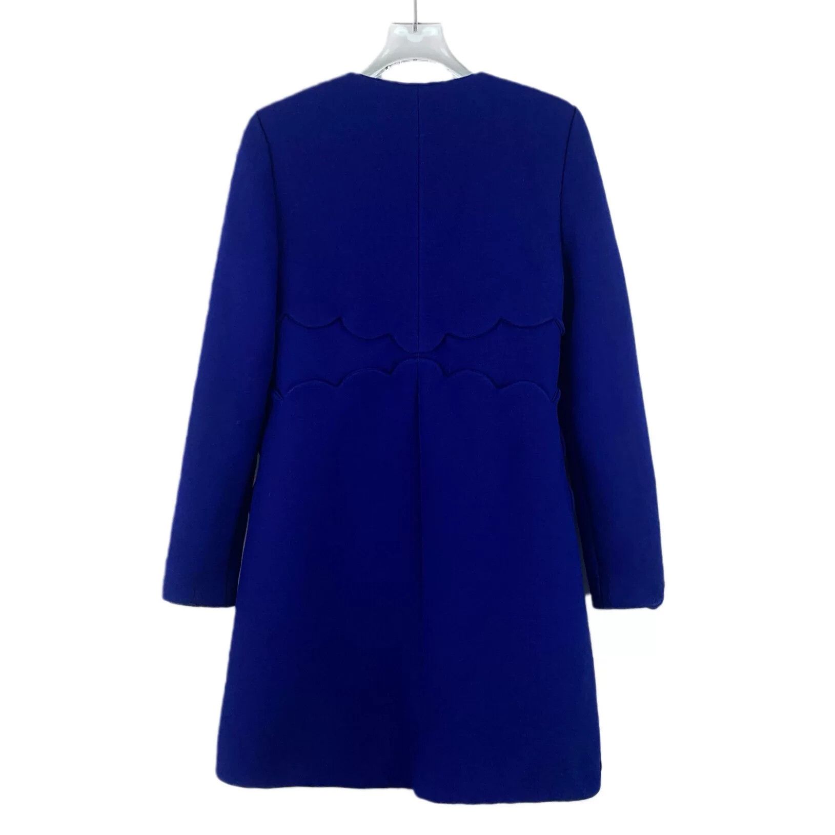 Valentino Valentino Scalloped Wool Silk Coat 40 Size S / US 4 / IT 40 - 3 Thumbnail