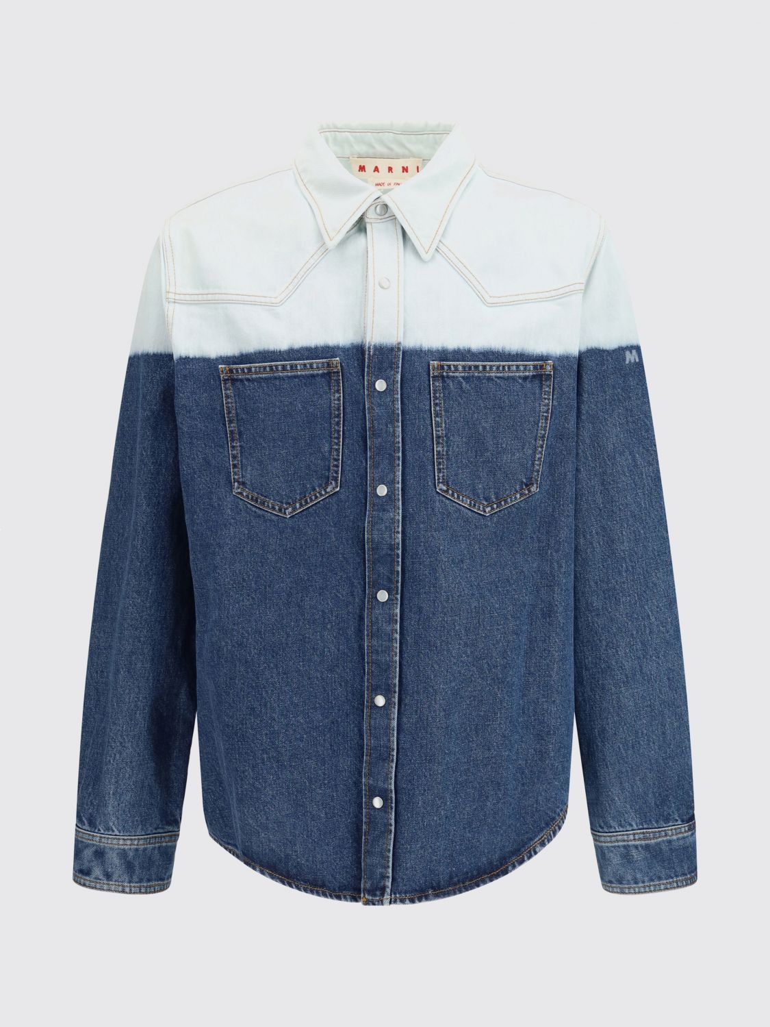 Marni Marni Shirt Men Marine Size US M / EU 48-50 / 2 - 2 Thumbnail