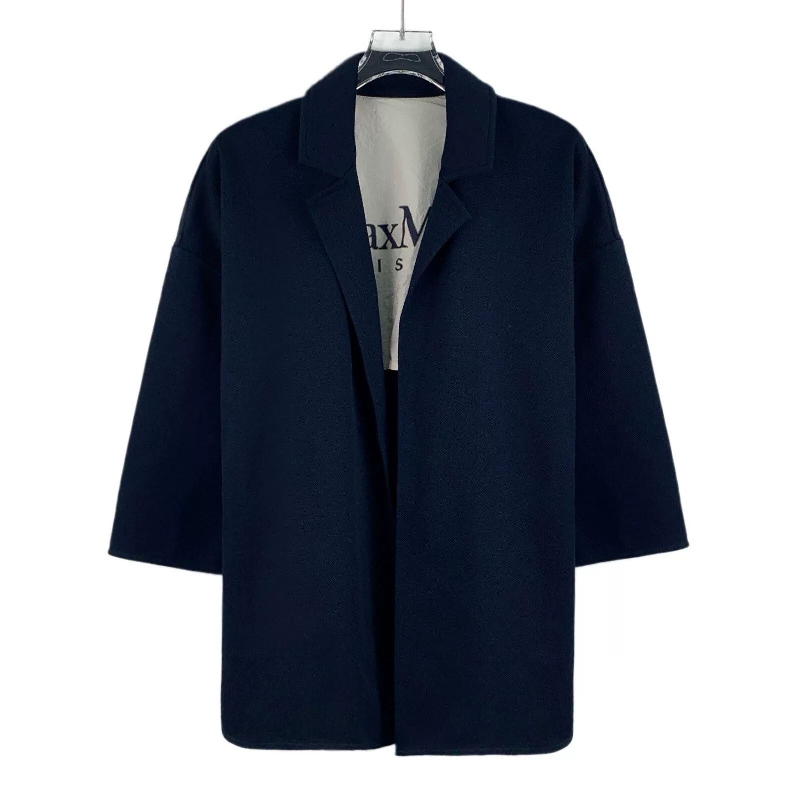 Max Mara Max Mara Leisure Navy Jersey Jacket XS Size XS / US 0-2 / IT 36-38 - 2 Thumbnail