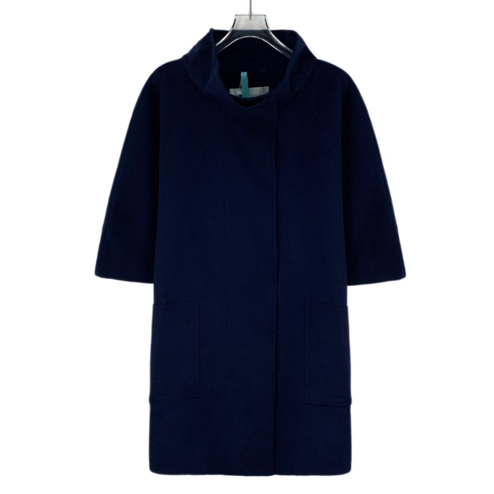 Max Mara Max Mara Intrend Navy Wool Short Sleeve Coat IT 50 Size XL / US 12-14 / IT 48-50 - 2 Thumbnail