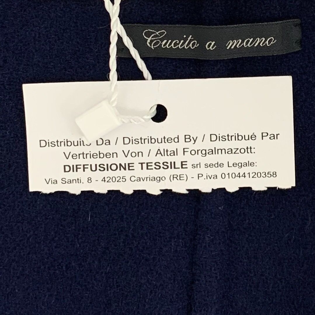 Max Mara Max Mara Intrend Navy Wool Short Sleeve Coat IT 50 Size XL / US 12-14 / IT 48-50 - 8 Thumbnail