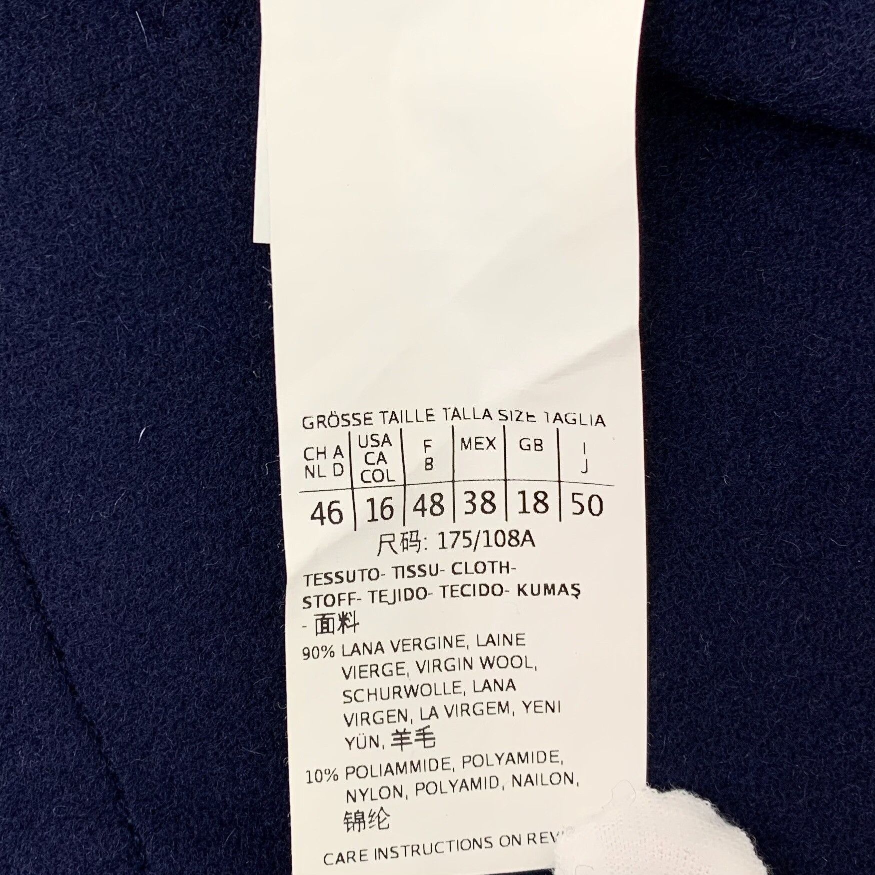 Max Mara Max Mara Intrend Navy Wool Short Sleeve Coat IT 50 Size XL / US 12-14 / IT 48-50 - 7 Thumbnail