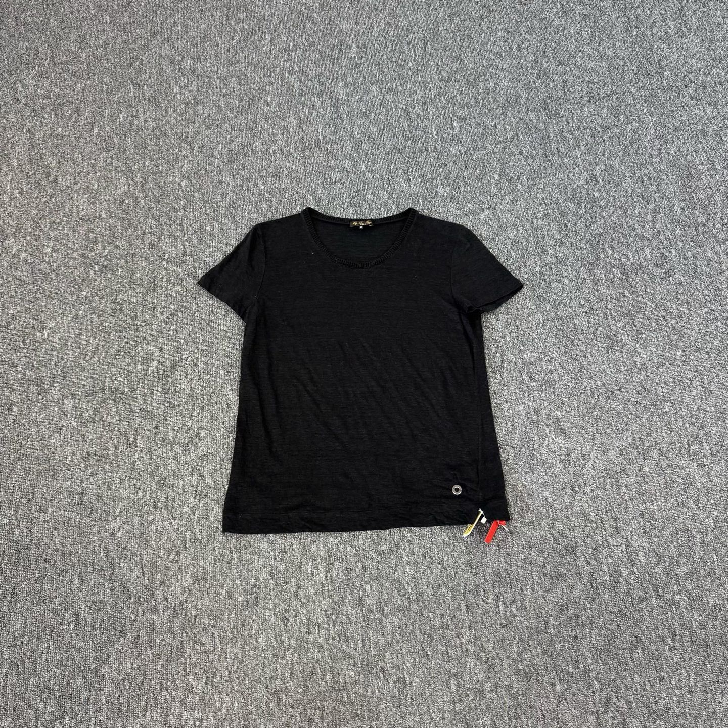 Loro Piana Loro Piana Linen Silk Metal Logo T-Shirt Size 46 Size US S / EU 44-46 / 1 - 2 Thumbnail