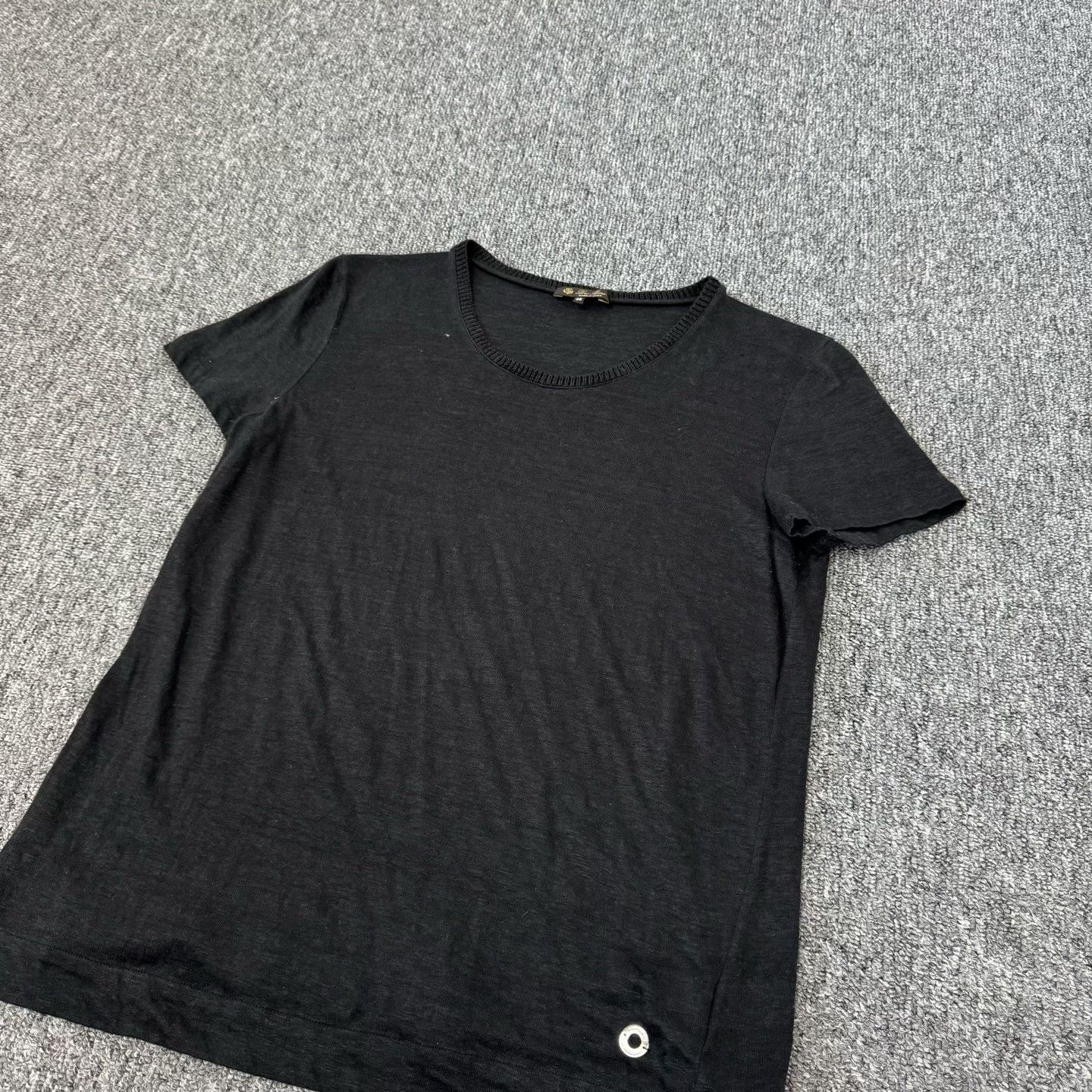 Loro Piana Loro Piana Linen Silk Metal Logo T-Shirt Size 46 Size US S / EU 44-46 / 1 - 4 Thumbnail