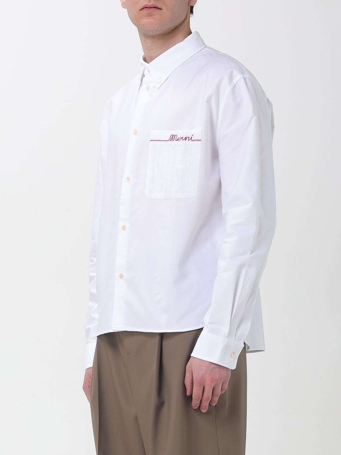 Marni Marni Shirt Men White Size US M / EU 48-50 / 2 - 4 Thumbnail