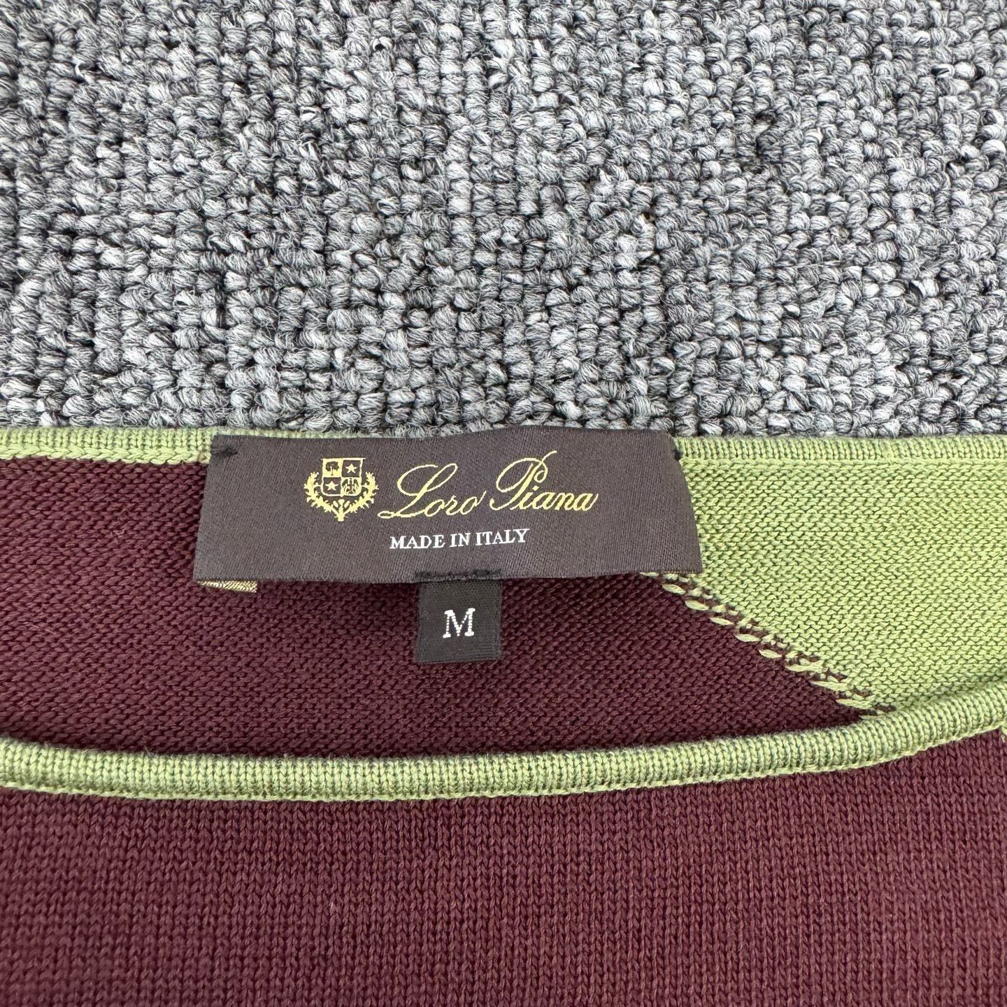 Loro Piana Loro Piana Silk Cotton Colorblock Sweater Size M Size US M / EU 48-50 / 2 - 6 Thumbnail