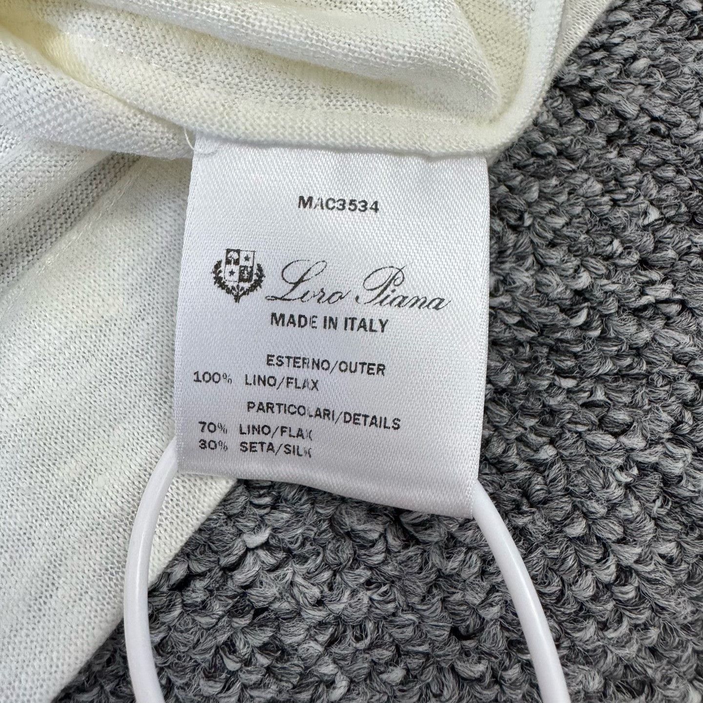 Loro Piana Loro Piana Linen Silk Logo T-Shirt Size 46 Size US S / EU 44-46 / 1 - 7 Thumbnail