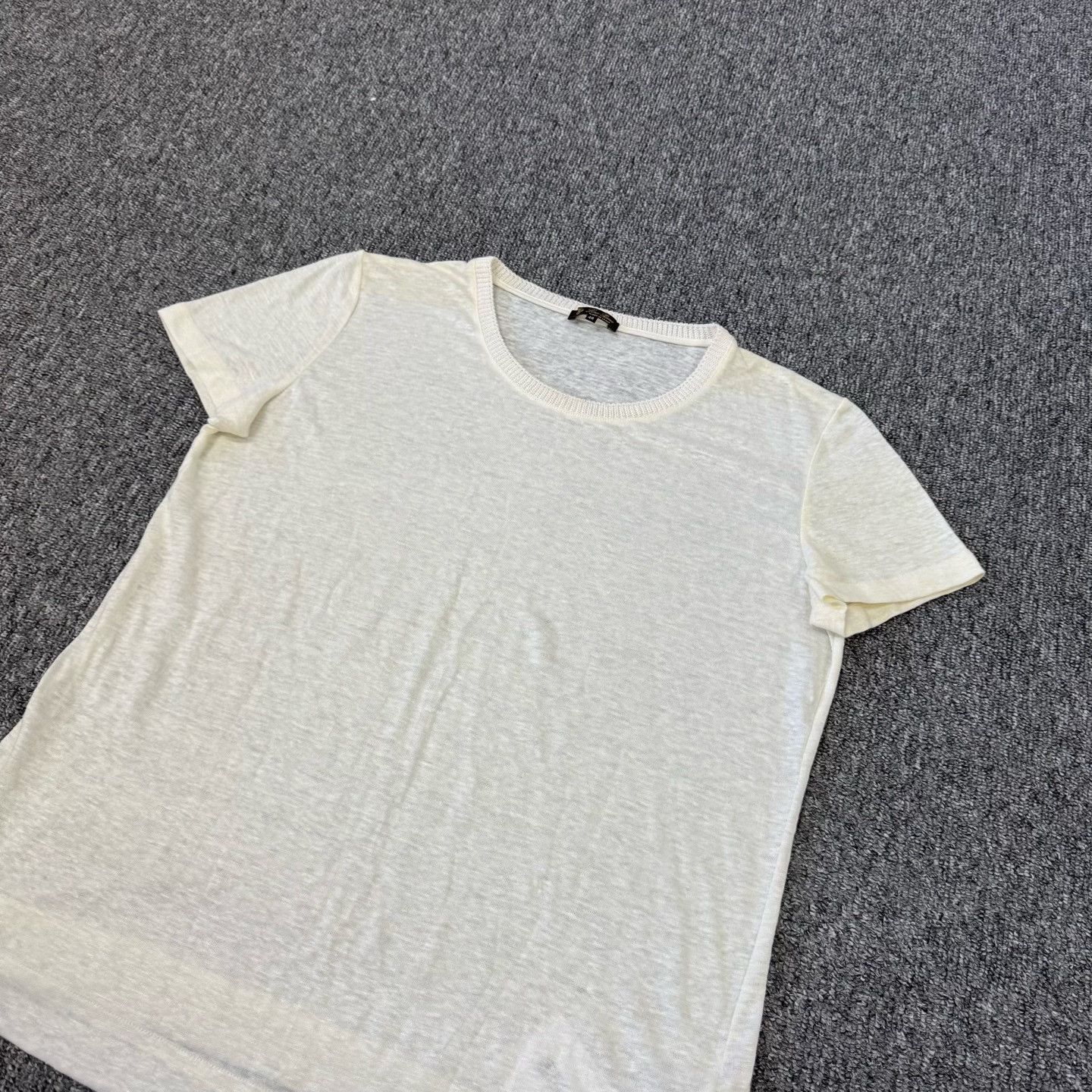 Loro Piana Loro Piana Linen Silk Logo T-Shirt Size 46 Size US S / EU 44-46 / 1 - 4 Thumbnail