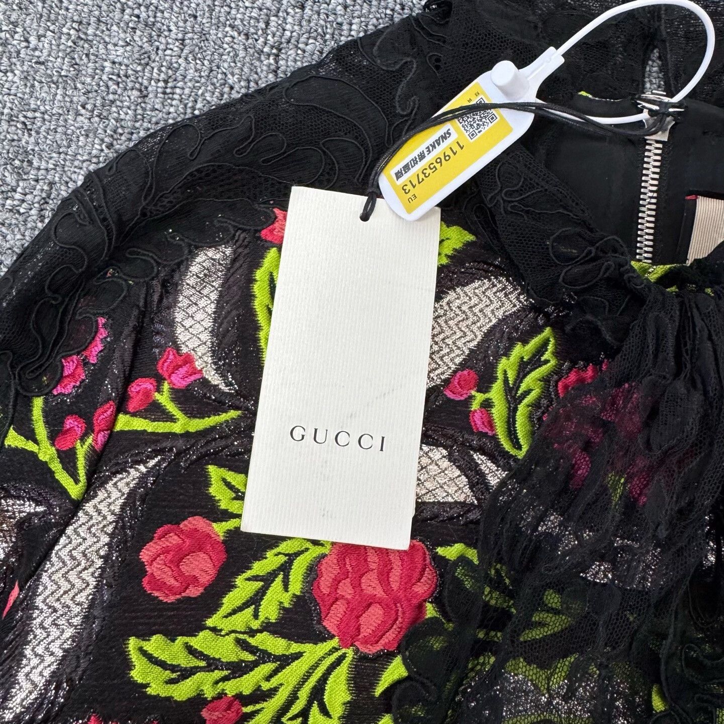 Gucci Gucci Floral Embroidery Lace Runway Mini Dress 40 Size S / US 4 / IT 40 - 6 Thumbnail