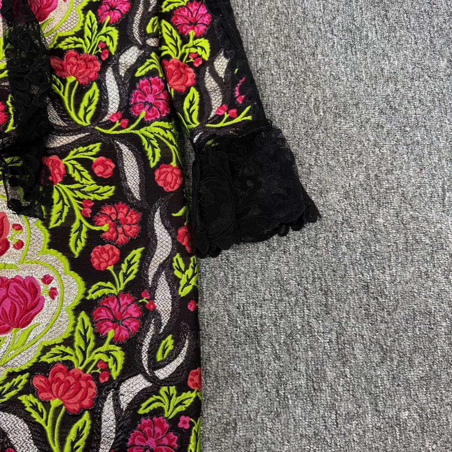 Gucci Gucci Floral Embroidery Lace Runway Mini Dress 40 Size S / US 4 / IT 40 - 4 Thumbnail