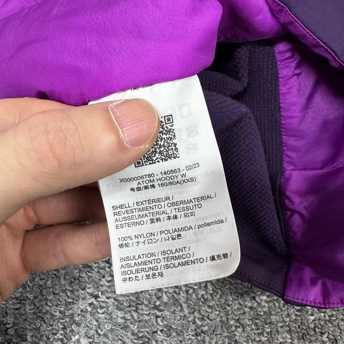 Arc'teryx Arc'teryx Purple Atom Hoody Size XXS Size XXS / US 00 / IT 34 - 8 Thumbnail
