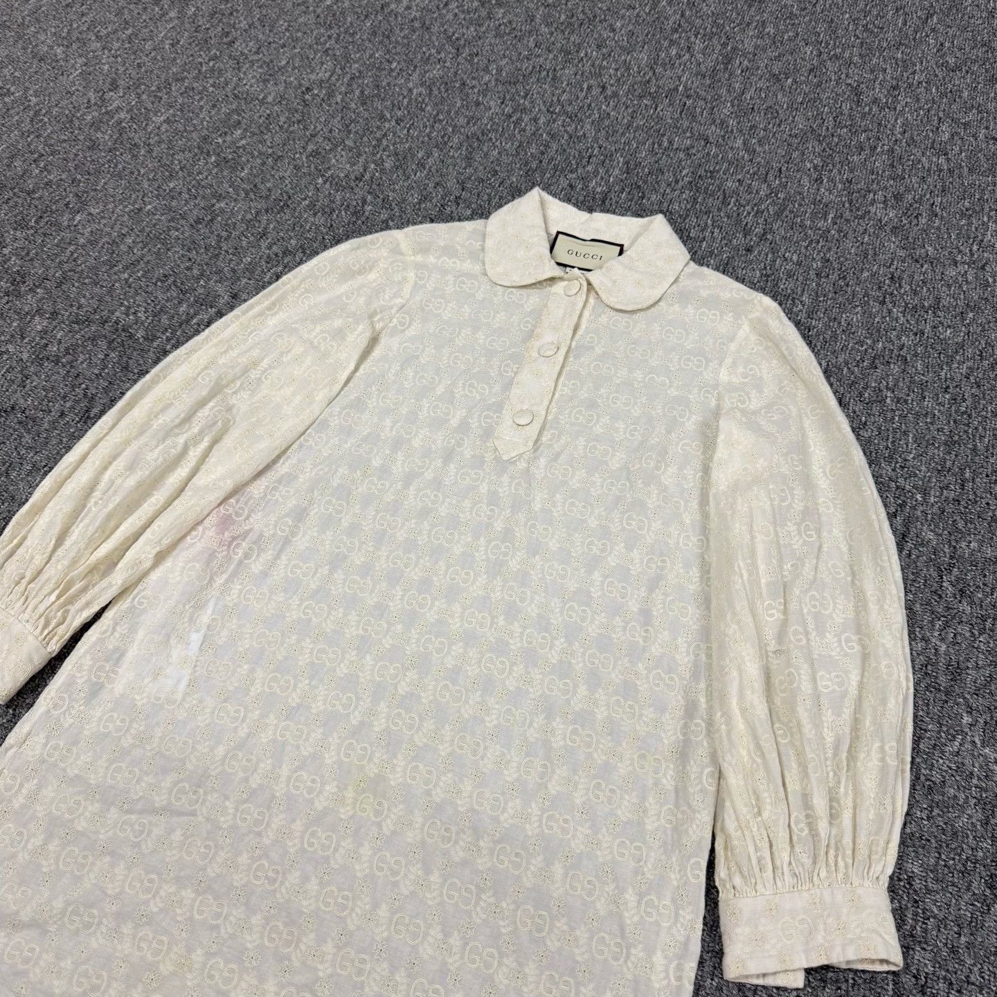 Gucci Gucci GG Monogram Lantern Sleeve Mini Dress 38 Size XS / US 0-2 / IT 36-38 - 5 Thumbnail