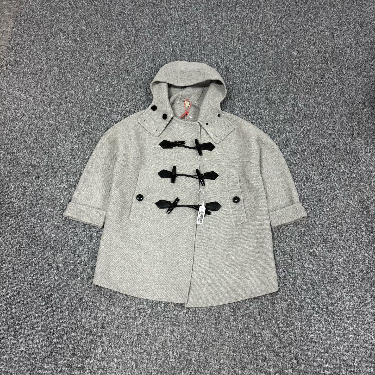 Burberry Burberry Brit Gray Cashmere Blend Duffle Coat Size L Size US L / EU 52-54 / 3 - 2 Thumbnail