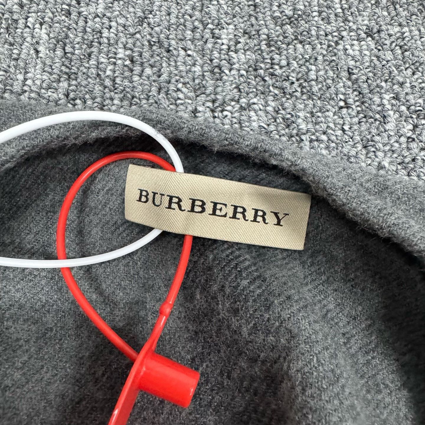 Burberry Burberry Gray Merino Wool Shawl Poncho ONE SIZE Size ONE SIZE - 5 Thumbnail