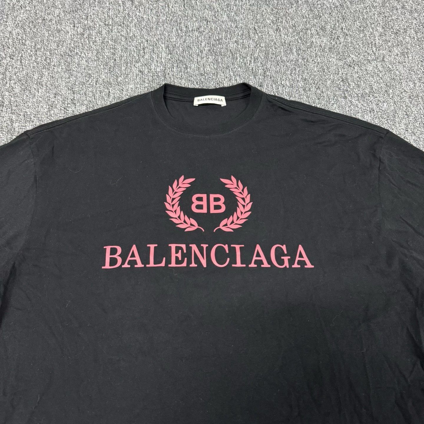 Balenciaga Balenciaga Pink Laurel BB Logo T-Shirt Size S Size US S / EU 44-46 / 1 - 5 Thumbnail
