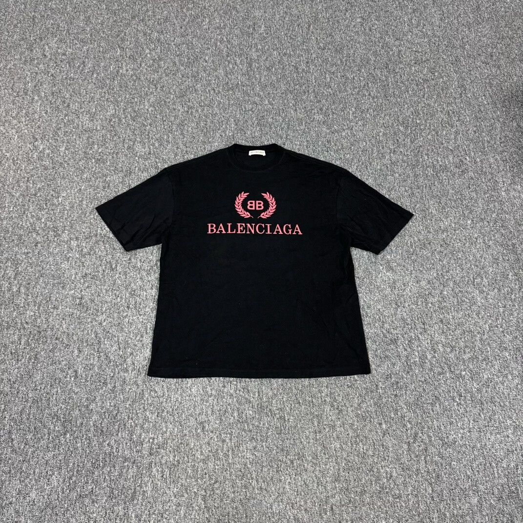 Balenciaga Balenciaga Pink Laurel BB Logo T-Shirt Size S Size US S / EU 44-46 / 1 - 2 Thumbnail