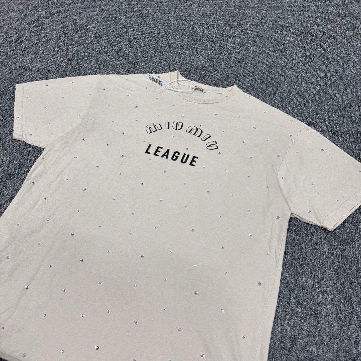 Miu Miu Miu Miu Rhinestone League T-Shirt Size M Size M / US 6-8 / IT 42-44 - 4 Thumbnail