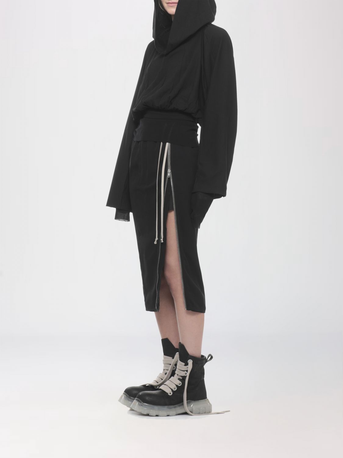 Rick Owens Drkshdw Rick Owens Drkshdw Sweatshirt Woman Black Size M / US 6-8 / IT 42-44 - 2 Thumbnail